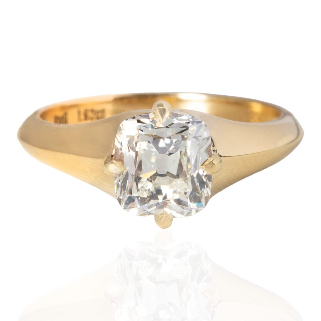 1.62ct Cushion Cut Diamond Solitaire, GIA