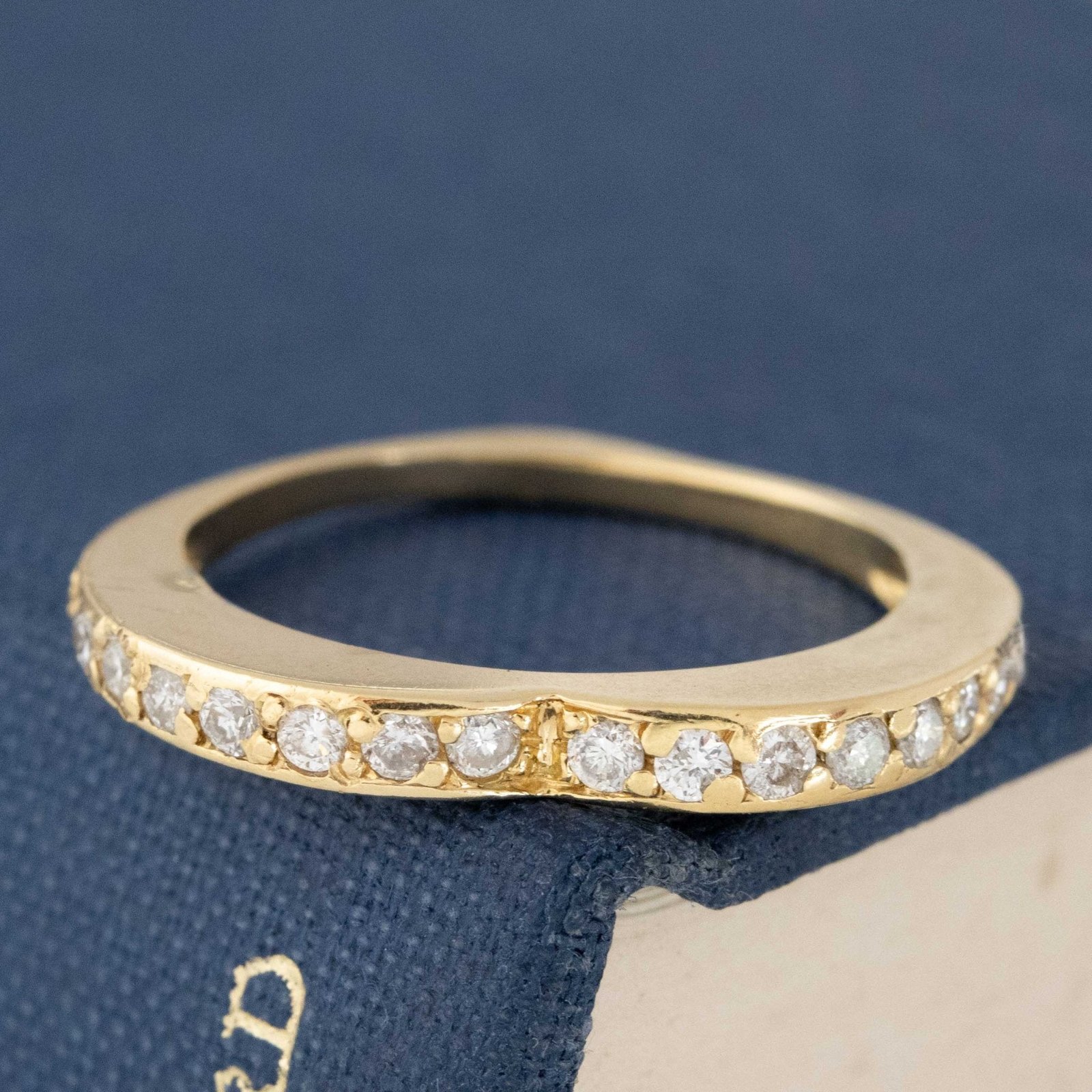 1.00ctw Diamond Heart Shape Stacker Bands, French - Image 7