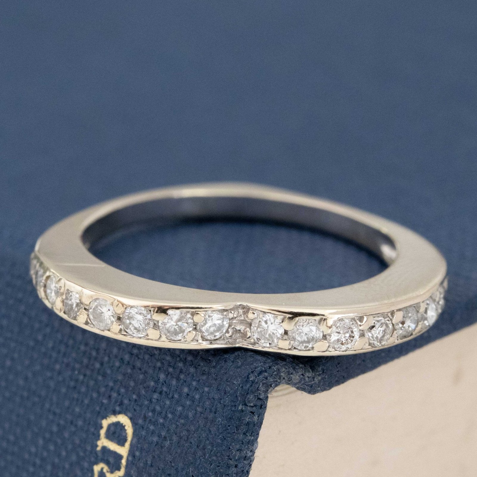 1.00ctw Diamond Heart Shape Stacker Bands, French - Image 8