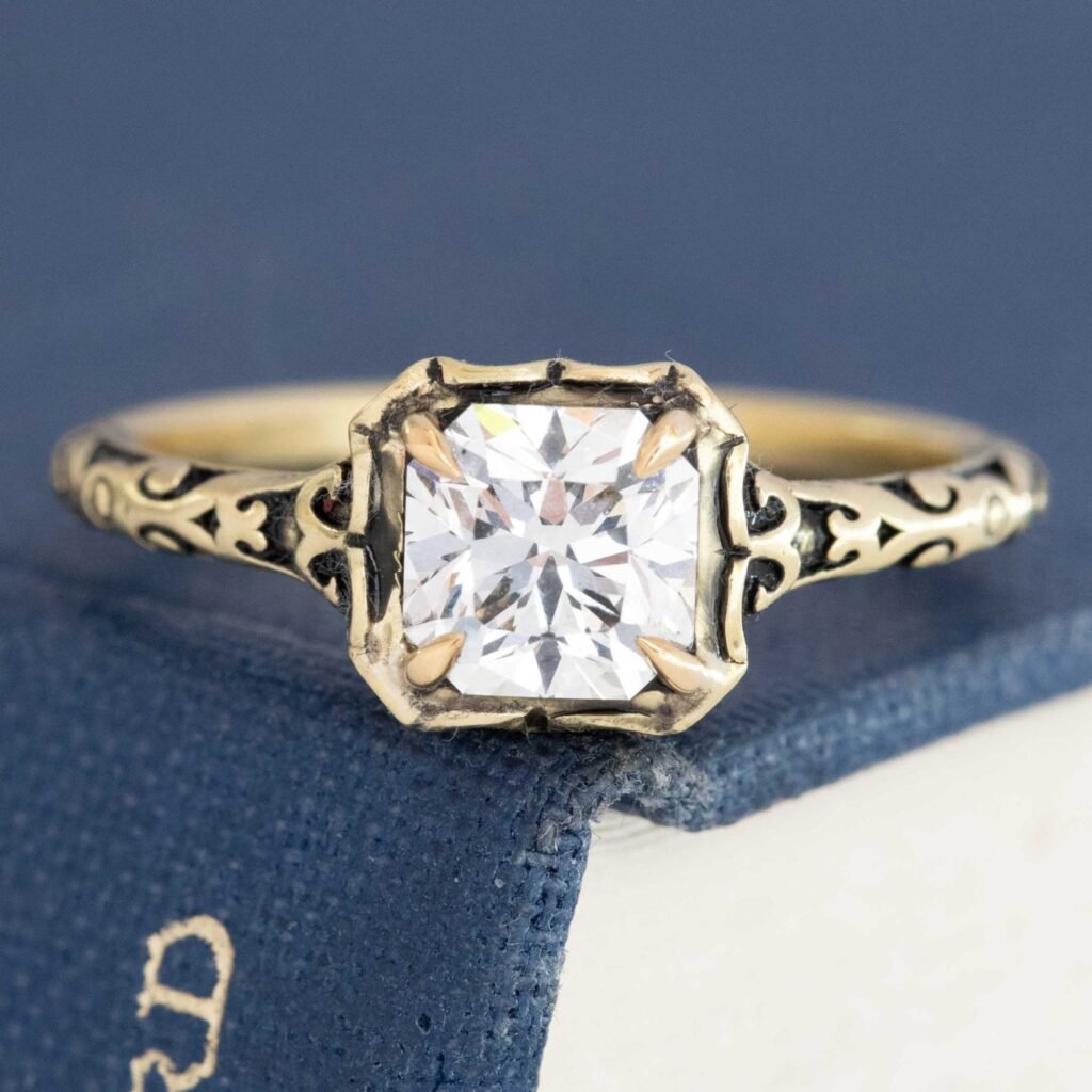 1.01ct Radiant Cut Diamond Solitaire, GIA