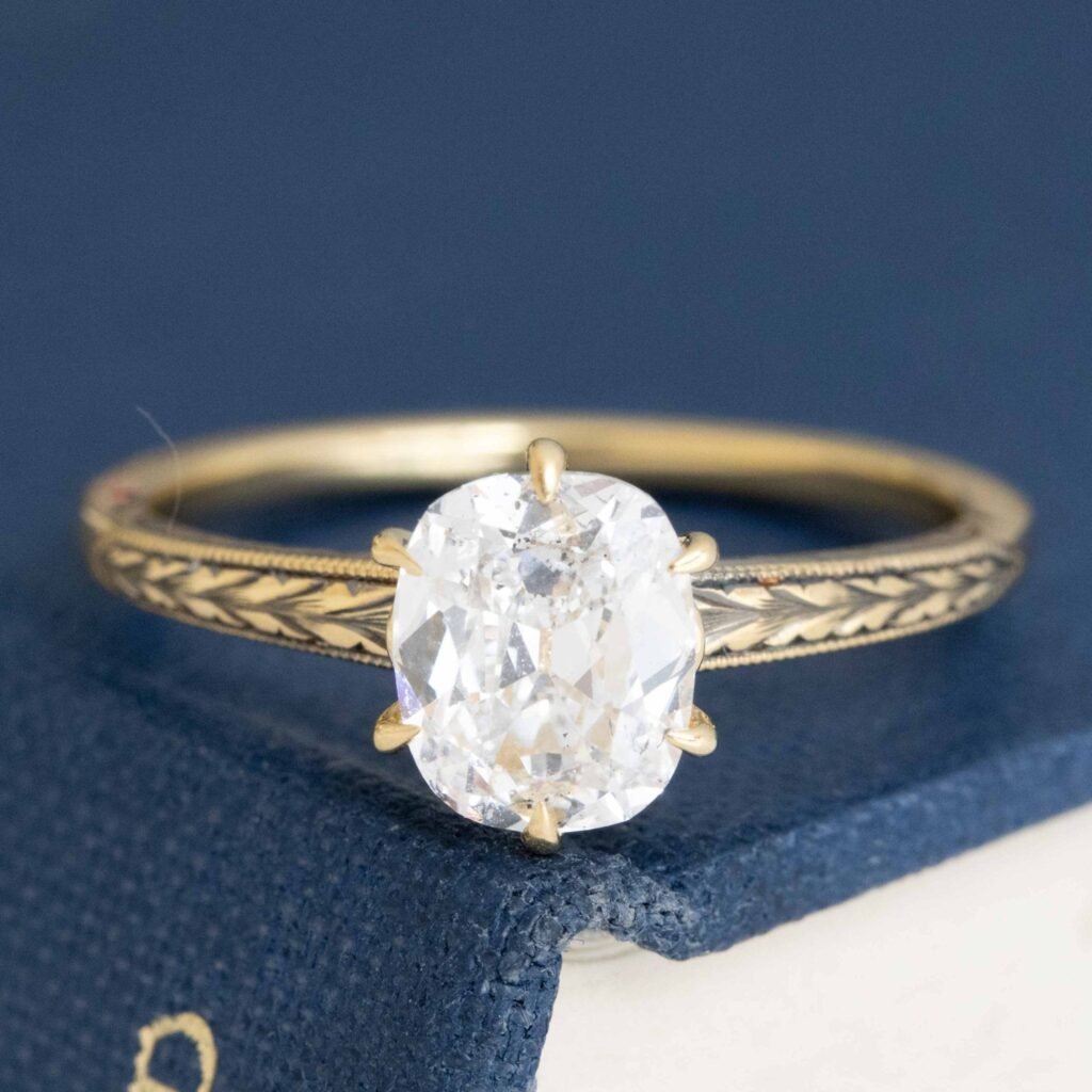 1.05ct Old Mine Cut Diamond Solitaire