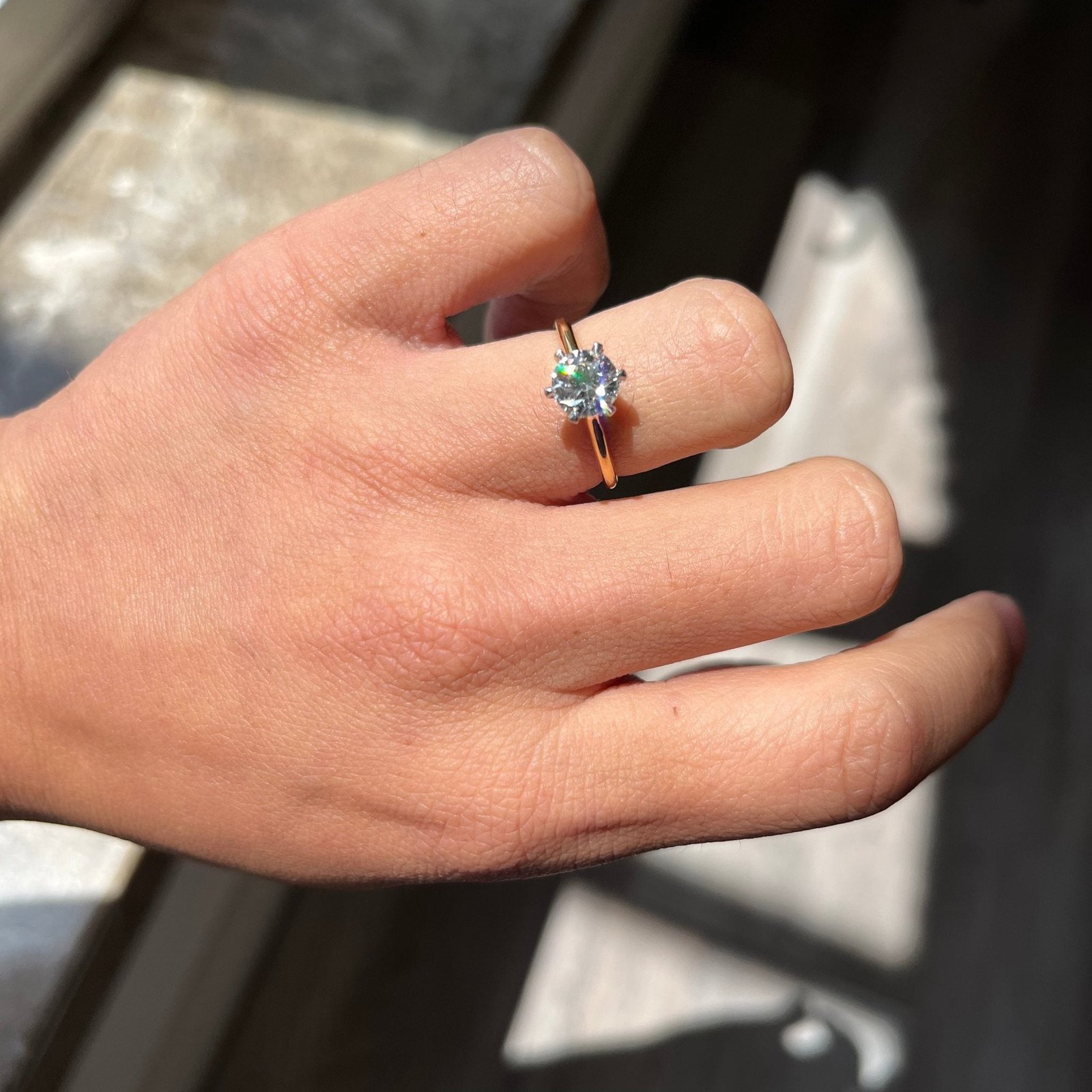 1.05ct Vintage Old European Cut Diamond Solitaire - Image 2