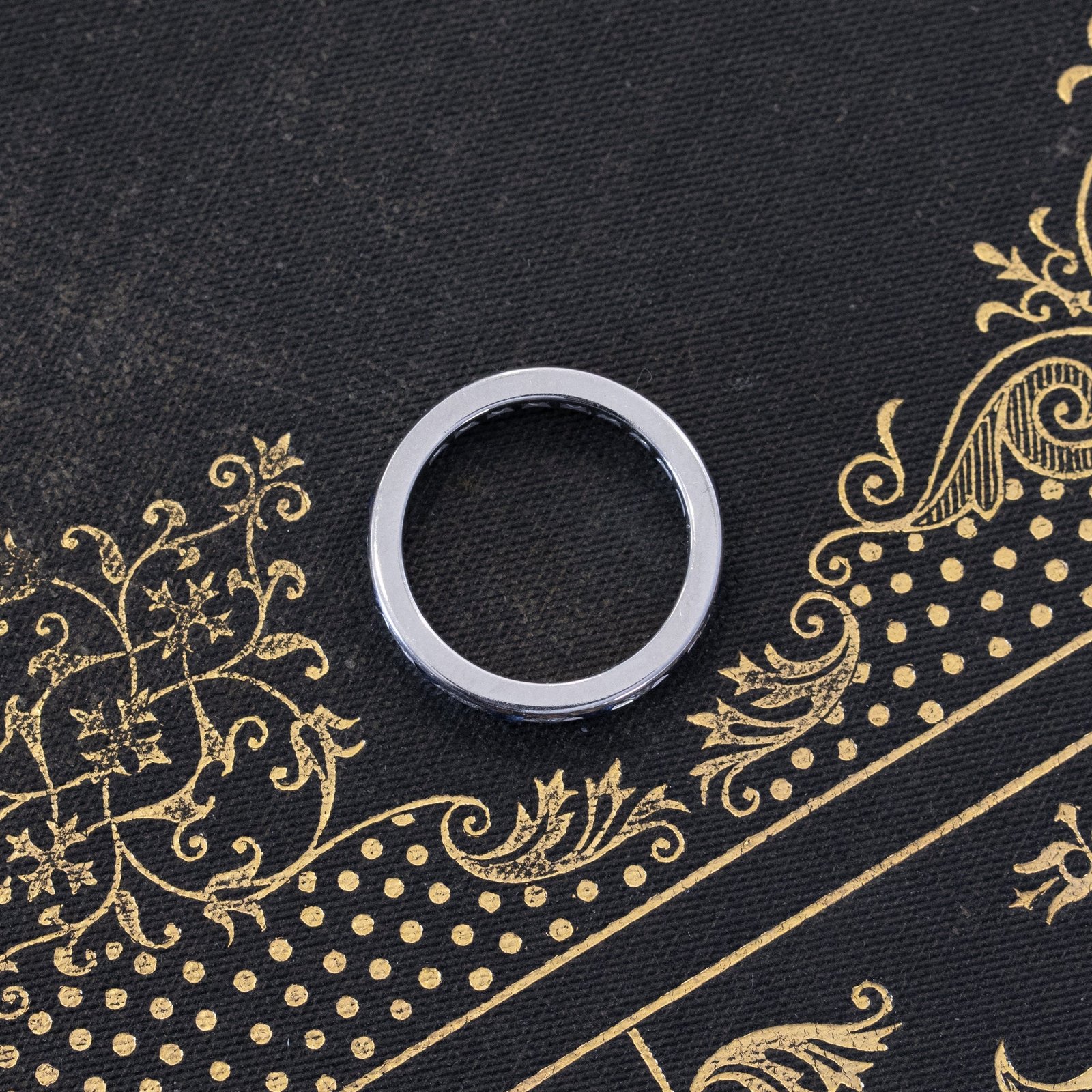 1.06ctw Vintage "Legacy" Sapphire & Diamond Eternity Band, by Tiffany & Co. - Image 6