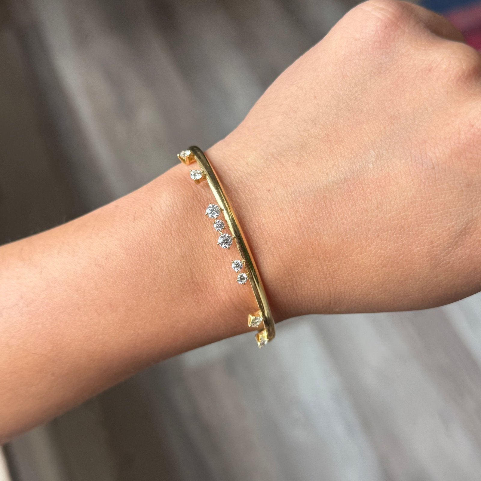 1.13ctw Barre Floating Diamond Bracelet, by Hearts On Fire - Image 2