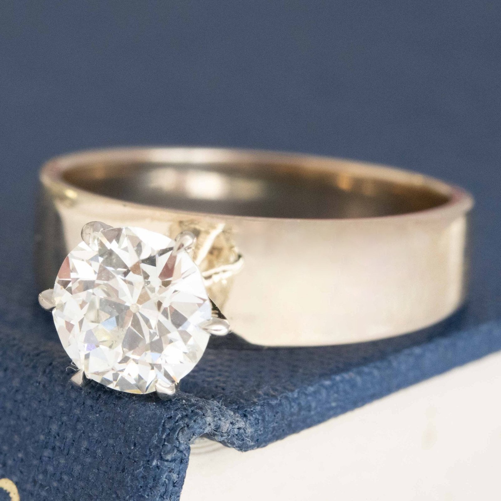 1.14ct Vintage Old European Cut Diamond Solitaire - Image 4