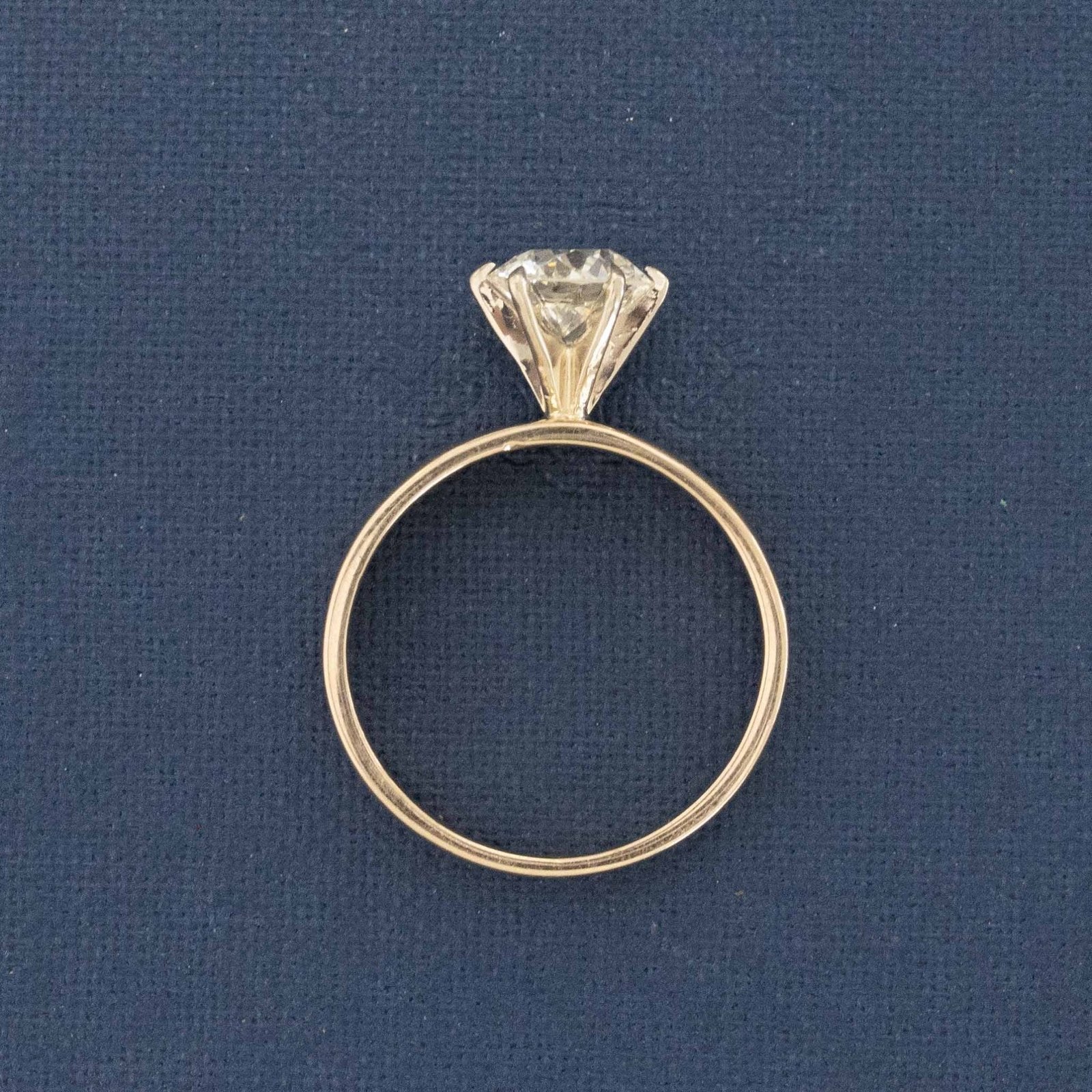 1.14ct Vintage Old European Cut Diamond Solitaire - Image 5
