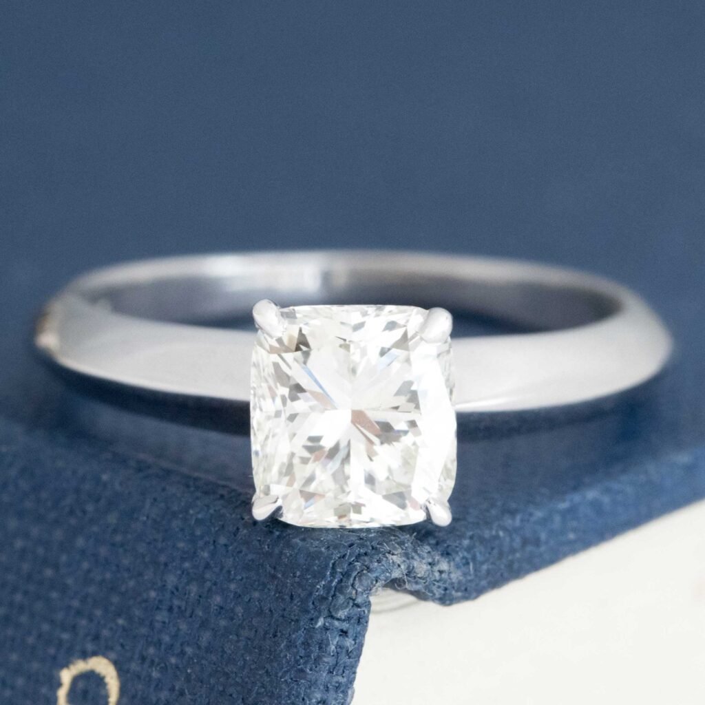 1.16ct Cushion Cut Diamond Solitaire, GIA