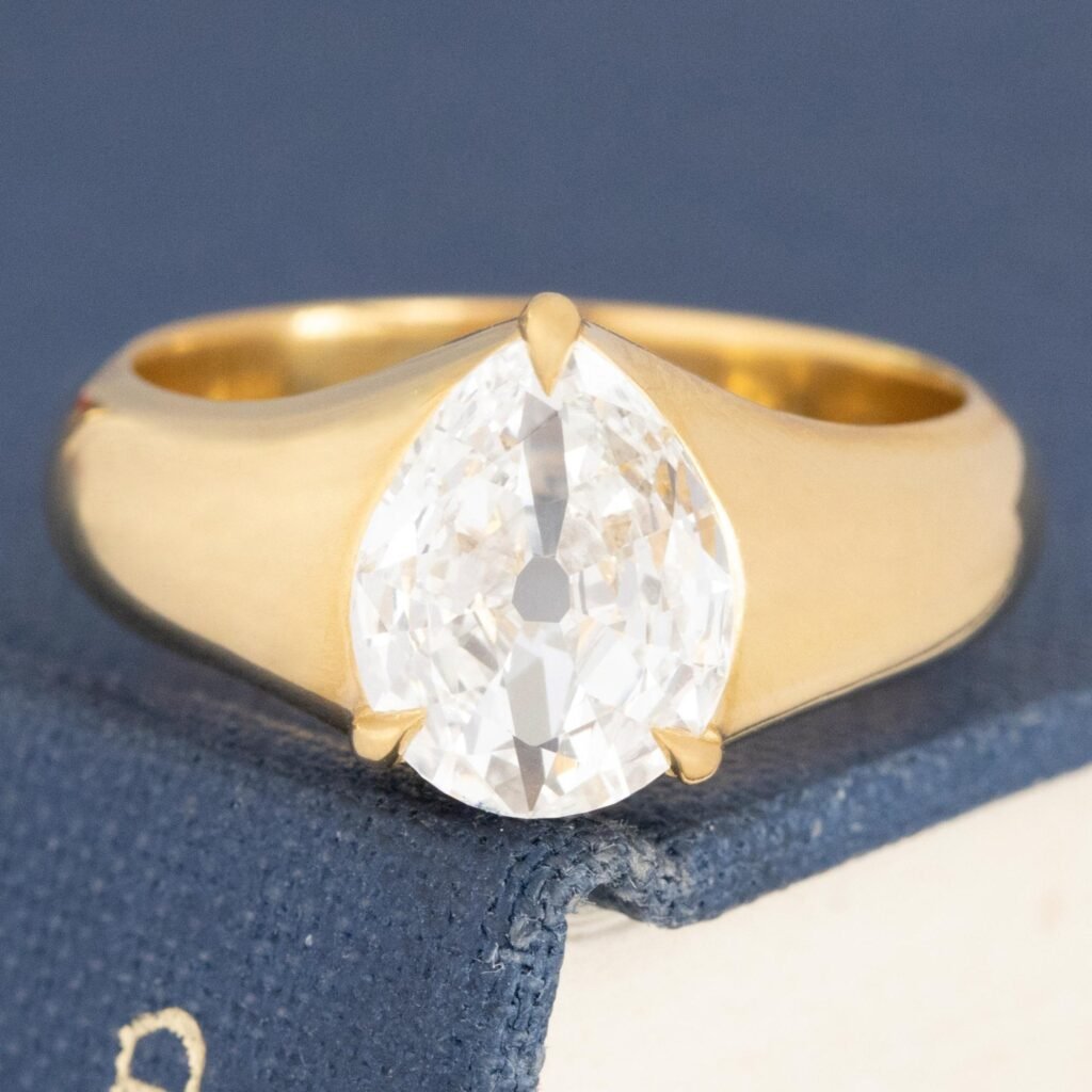 1.19ct Pear Cut Diamond Solitaire, GIA
