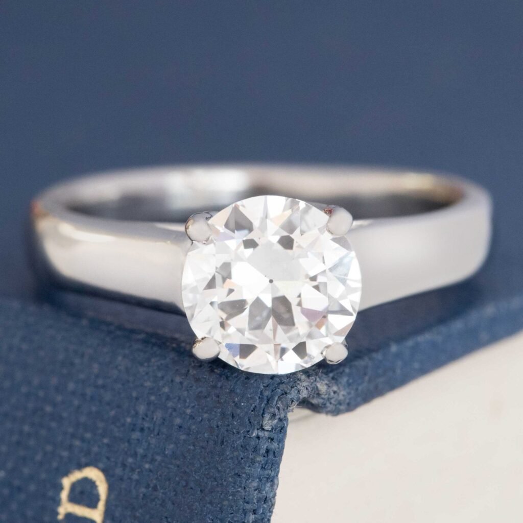 1.19ct Transitional Cut Diamond Solitaire, GIA