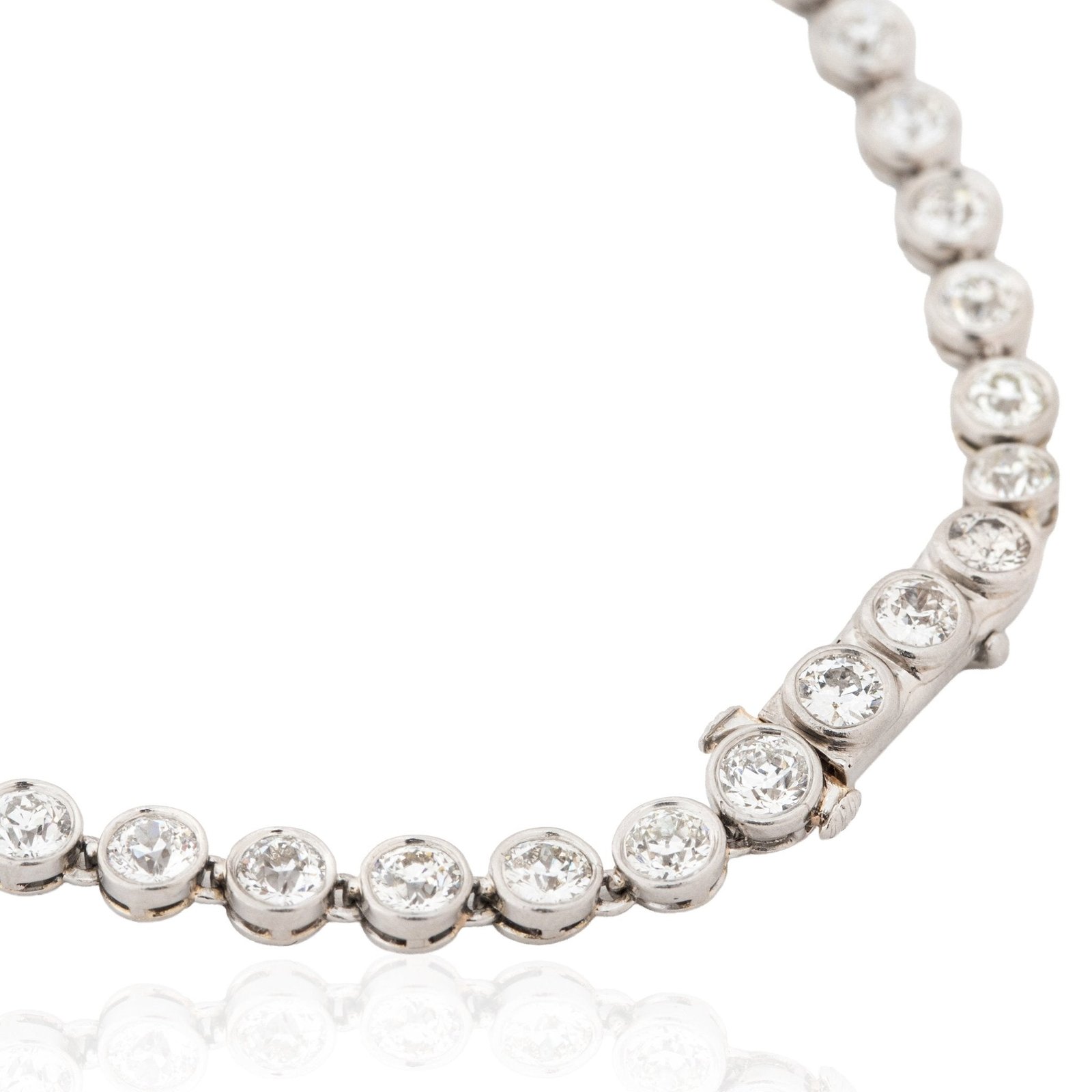 12.00ctw Antique Old European Cut Diamond Necklace, c 1933 - Image 4