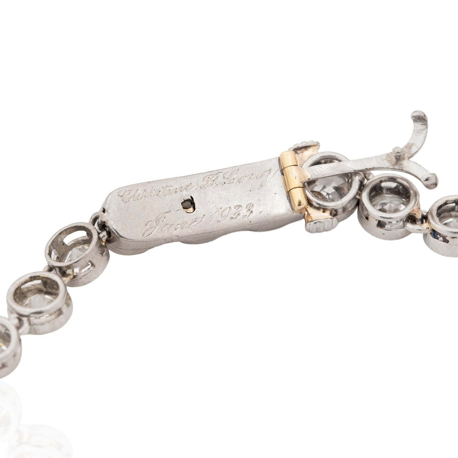 12.00ctw Antique Old European Cut Diamond Necklace, c 1933 - Image 7