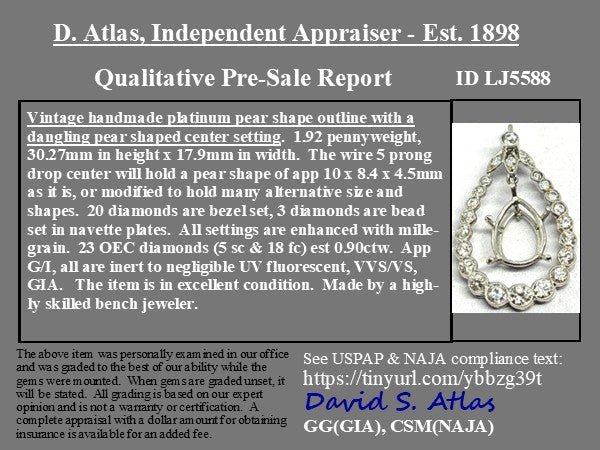 12.00ctw Antique Old European Cut Diamond Necklace, c 1933 - Image 6