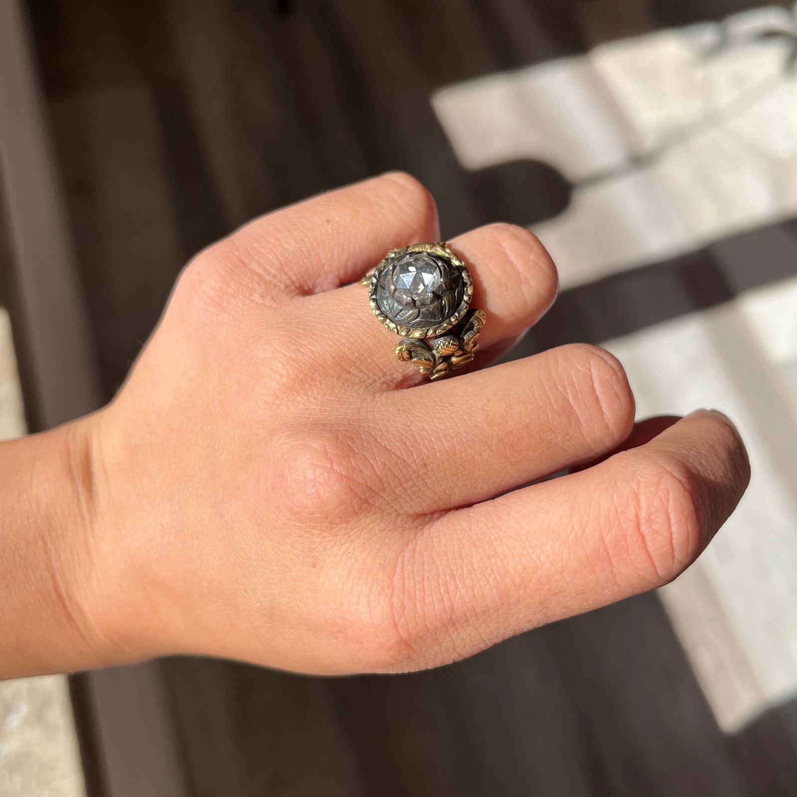 1.20ct Georgian Rose Cut Diamond Ring - Image 2