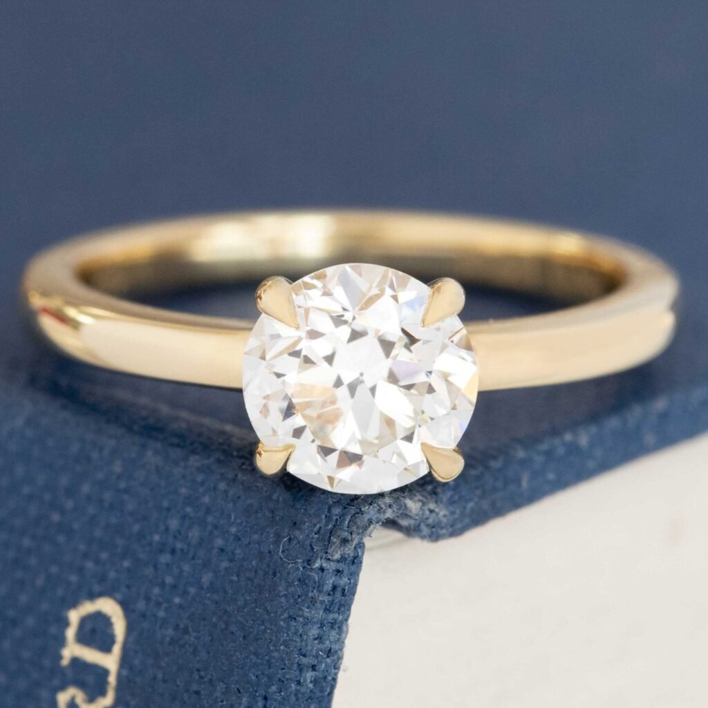 1.27ct Transitional Cut Diamond Solitaire, GIA