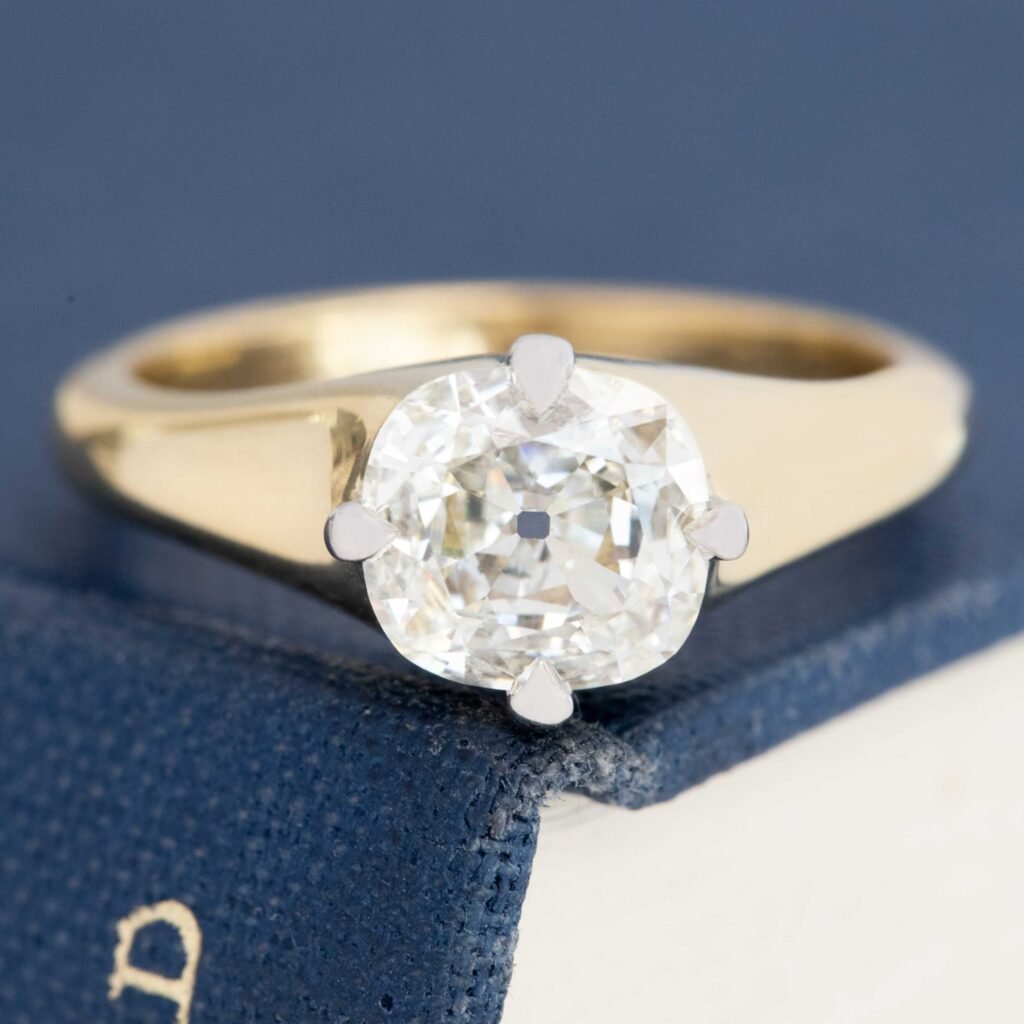 1.29ct Cushion Cut Diamond Solitaire, GIA
