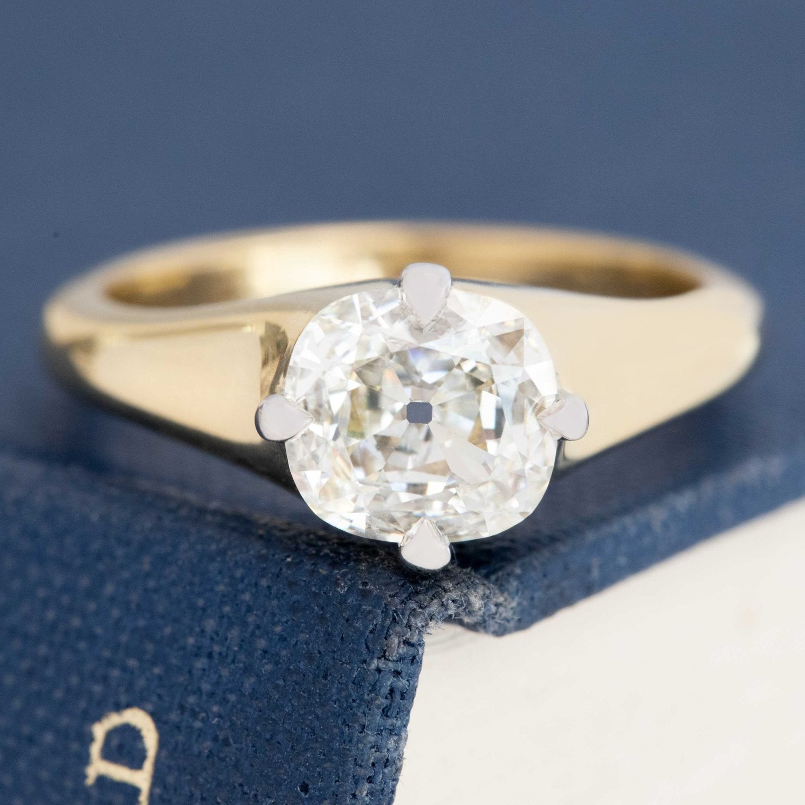 1.29ct Cushion Cut Diamond Solitaire, GIA