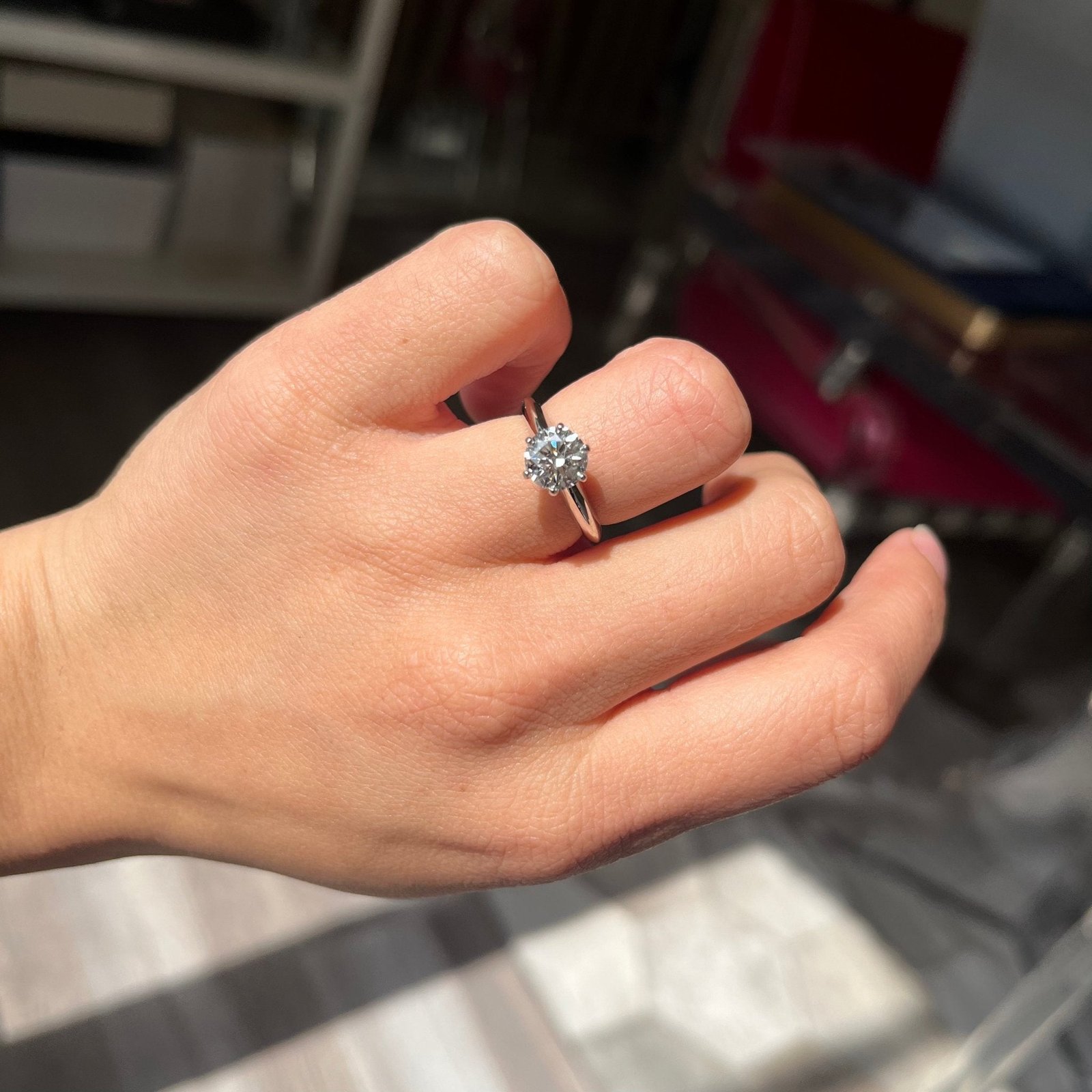 1.31ct Round Brilliant Cut Diamond Solitaire, by Tiffany & Co. - Image 2