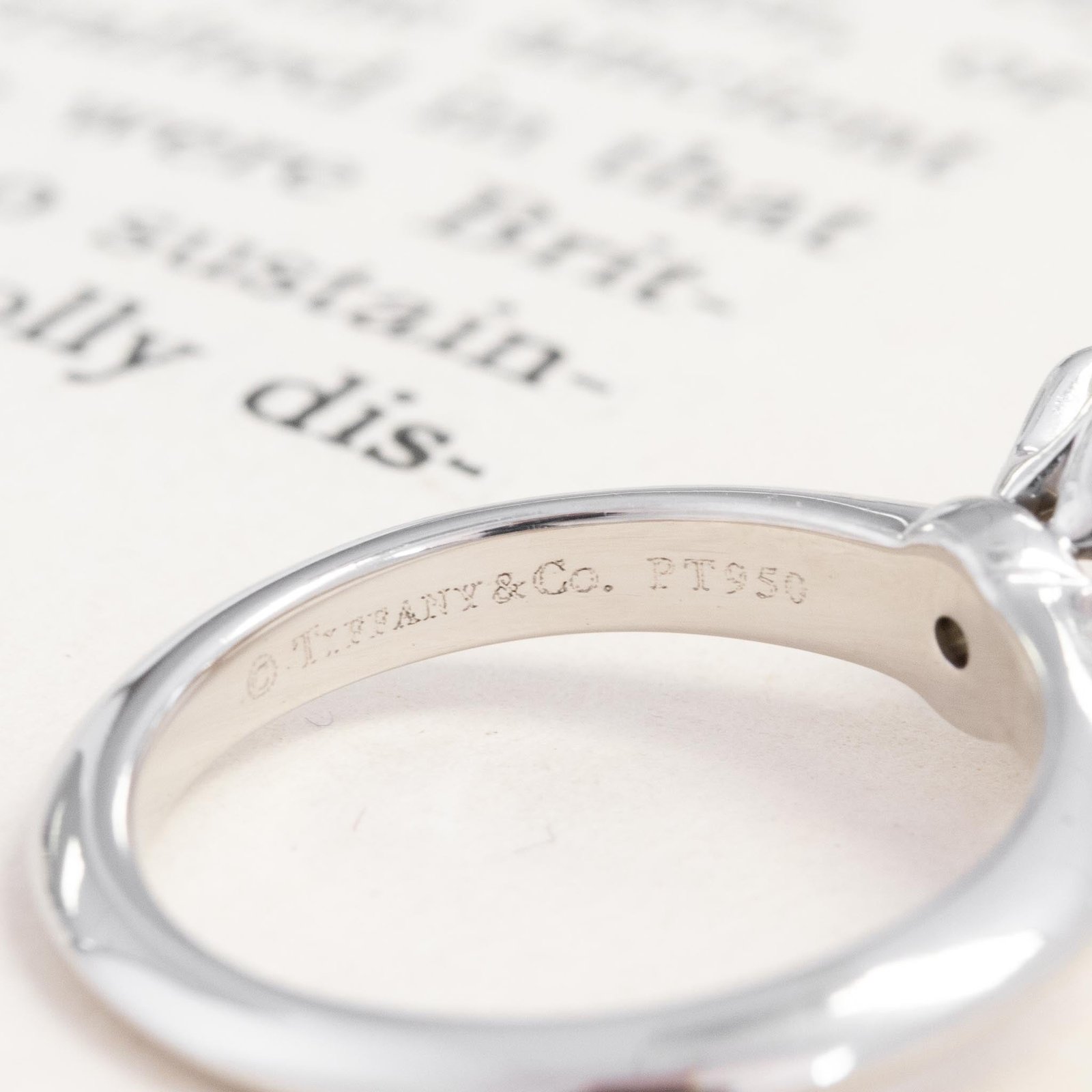 1.31ct Round Brilliant Cut Diamond Solitaire, by Tiffany & Co. - Image 6
