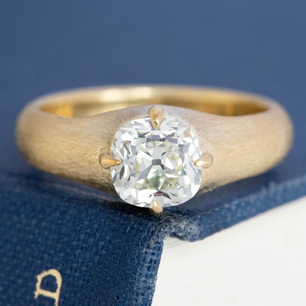 1.32ct Cushion Cut Diamond Solitaire, GIA