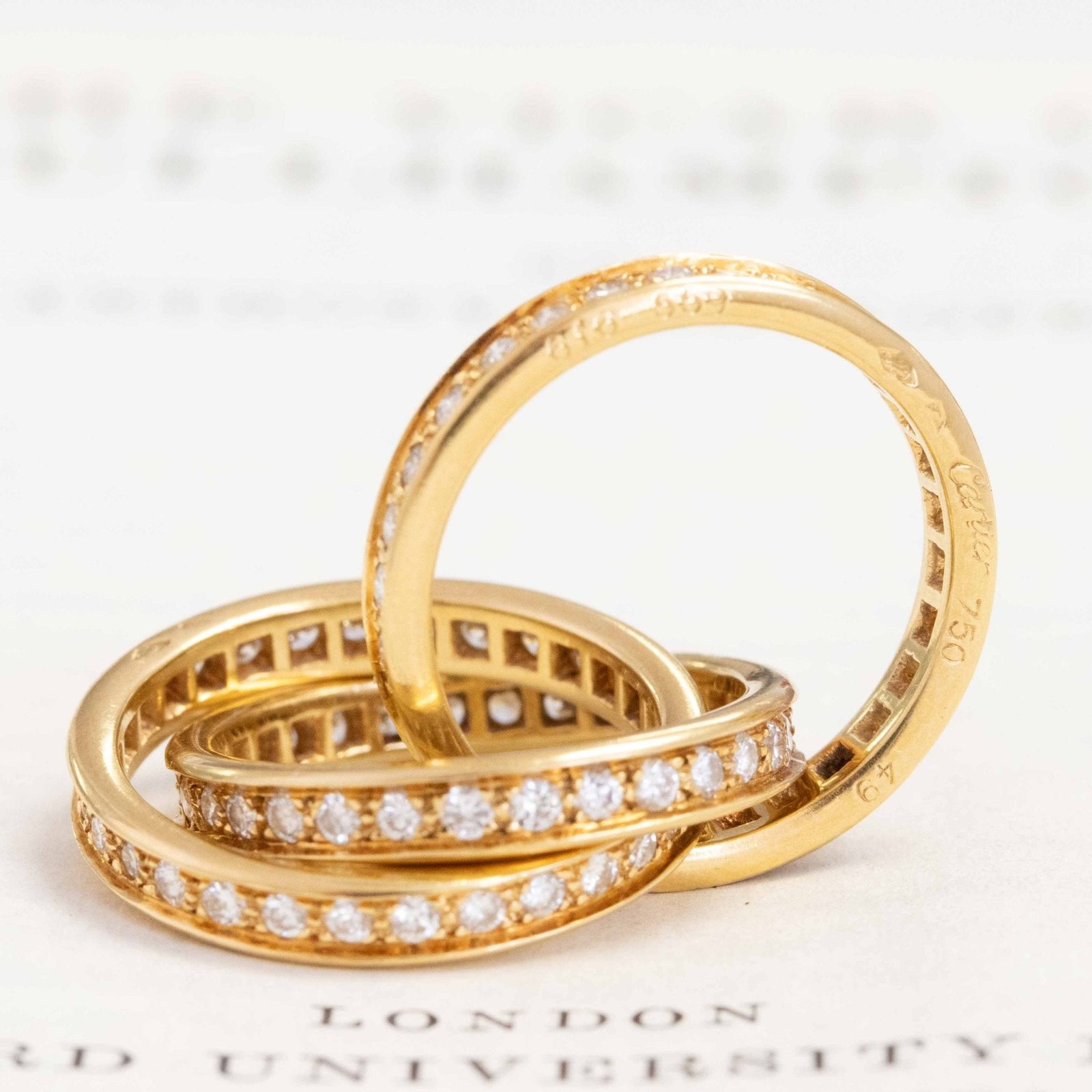 1.40ctw Diamond Eternity Rolling Ring, by Cartier France - Image 3