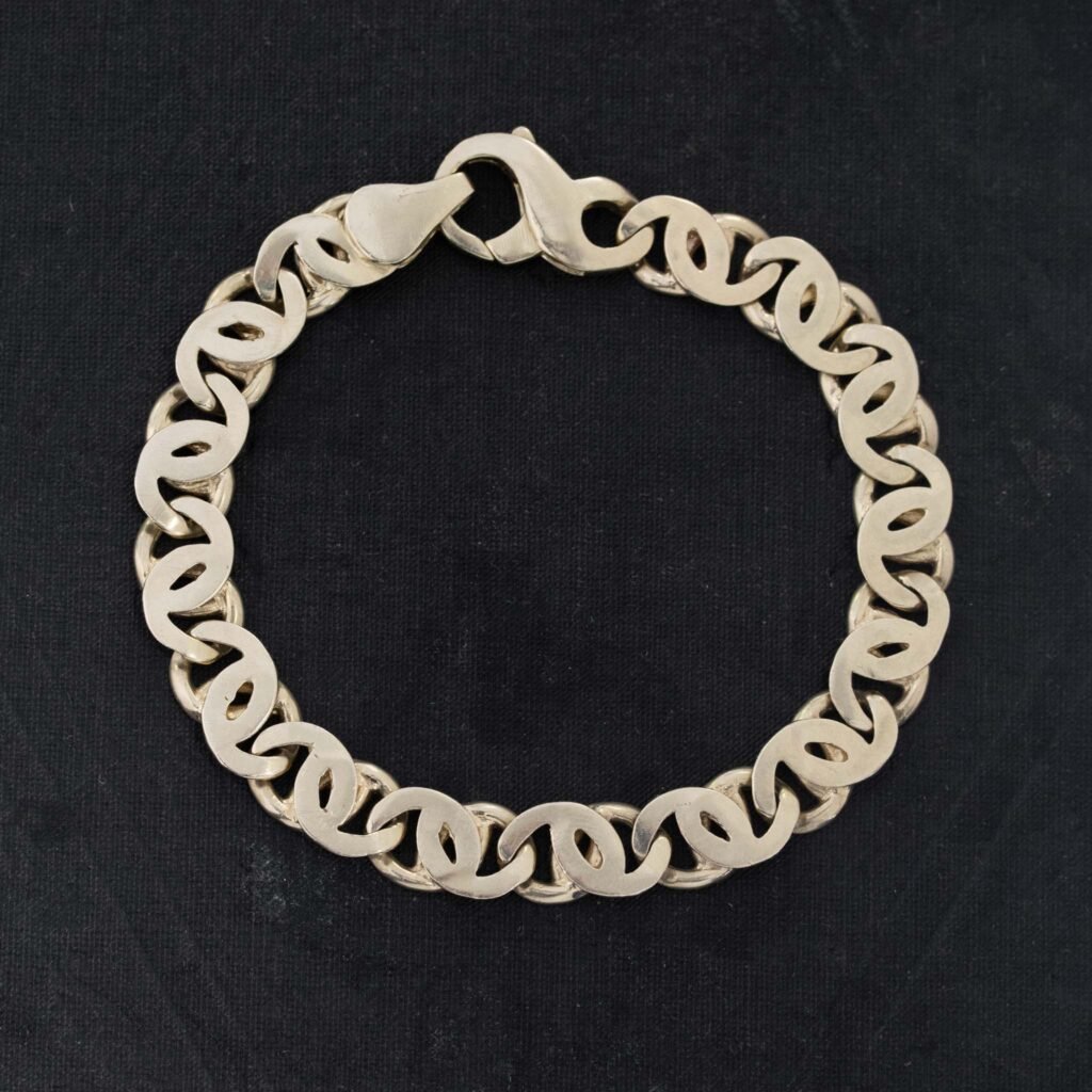 Wide Mariner Link Bracelet, 7"