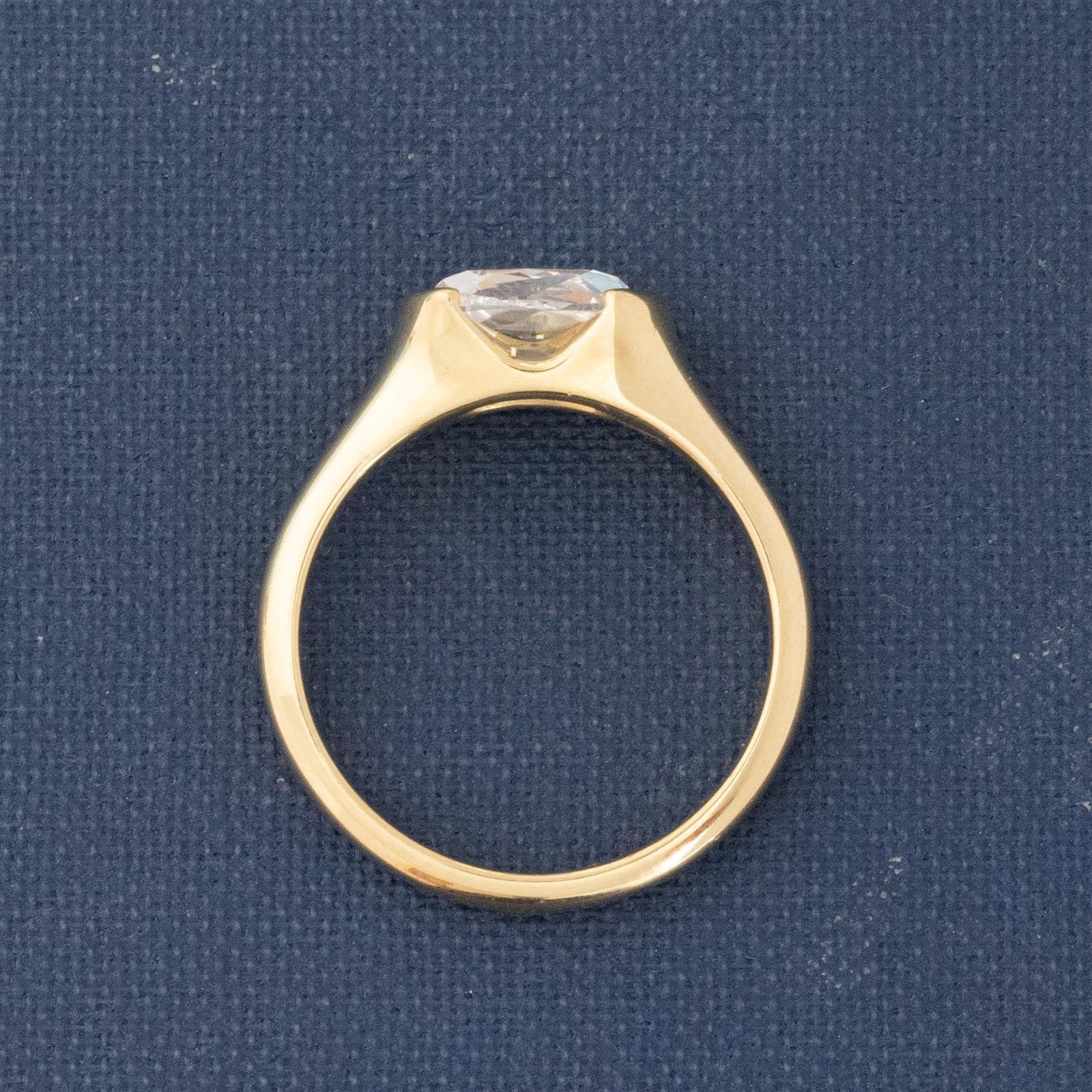 1.50ct Cushion Cut Diamond Half-Bezel Solitaire - Image 5