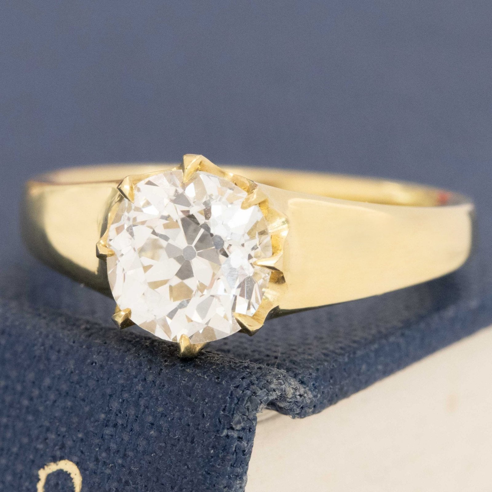 1.50ct Old European Cut Diamond Collet Solitaire, GIA - Image 4