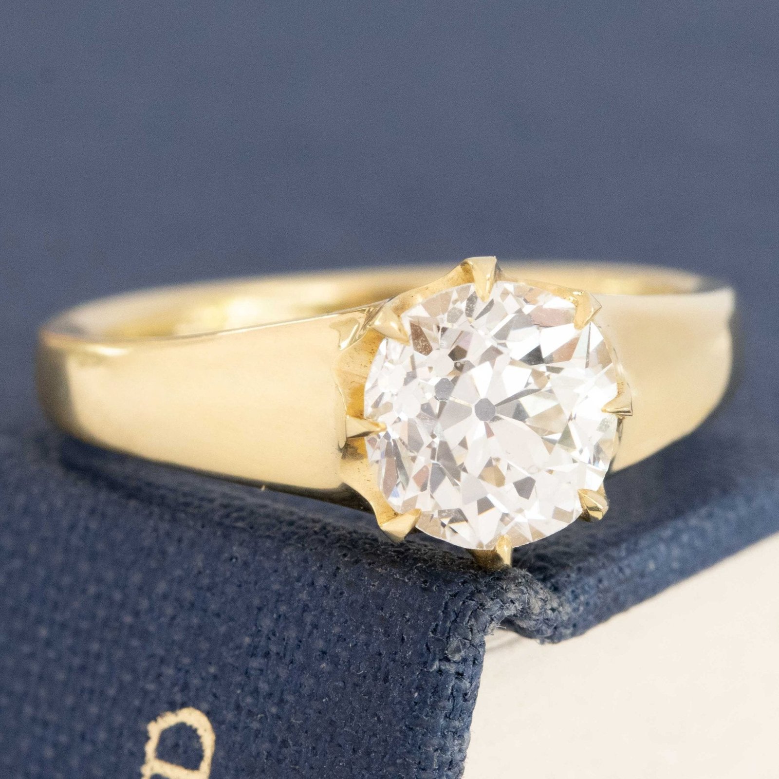 1.50ct Old European Cut Diamond Collet Solitaire, GIA - Image 3
