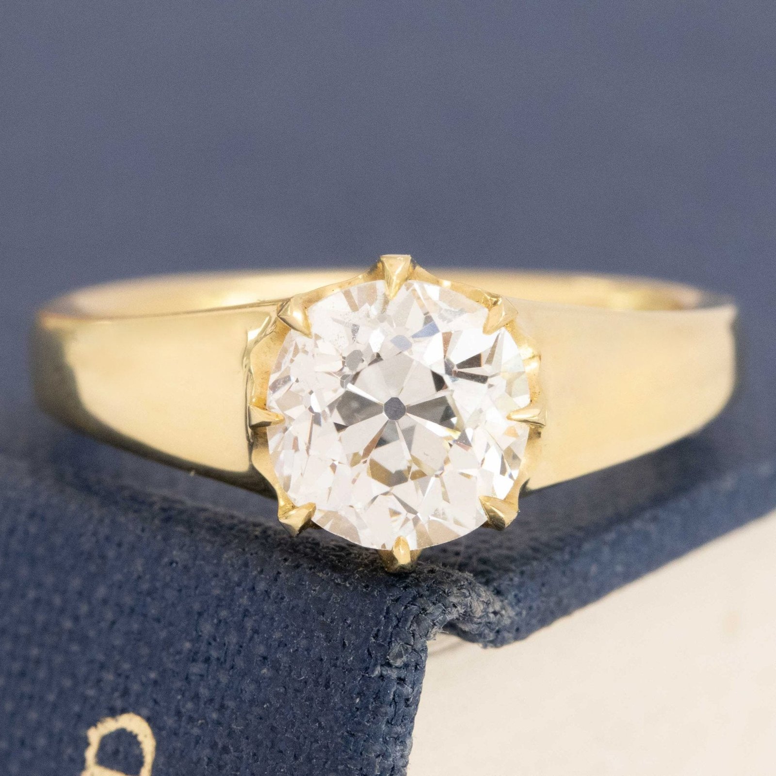 1.50ct Old European Cut Diamond Collet Solitaire, GIA