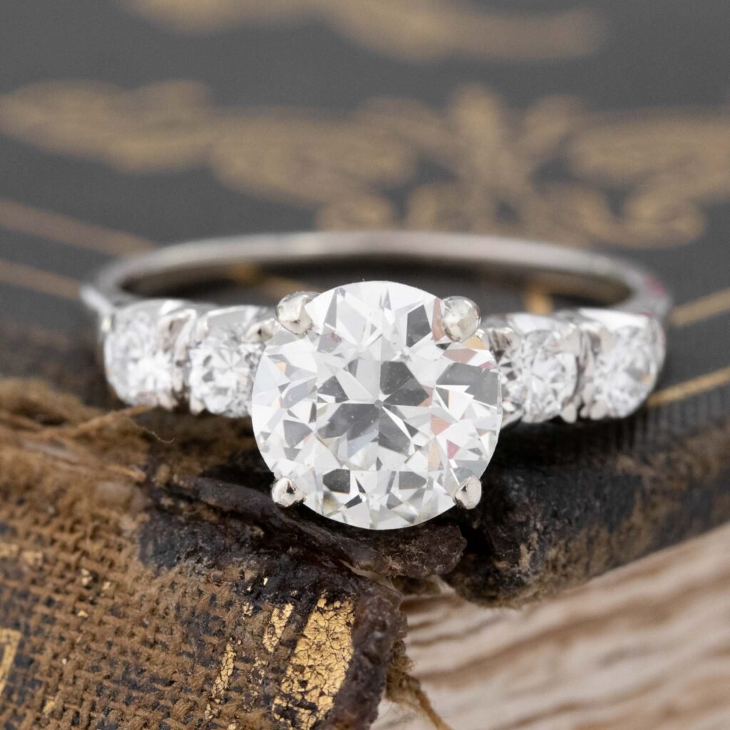 1.50ct Old European Cut Vintage Diamond Ring