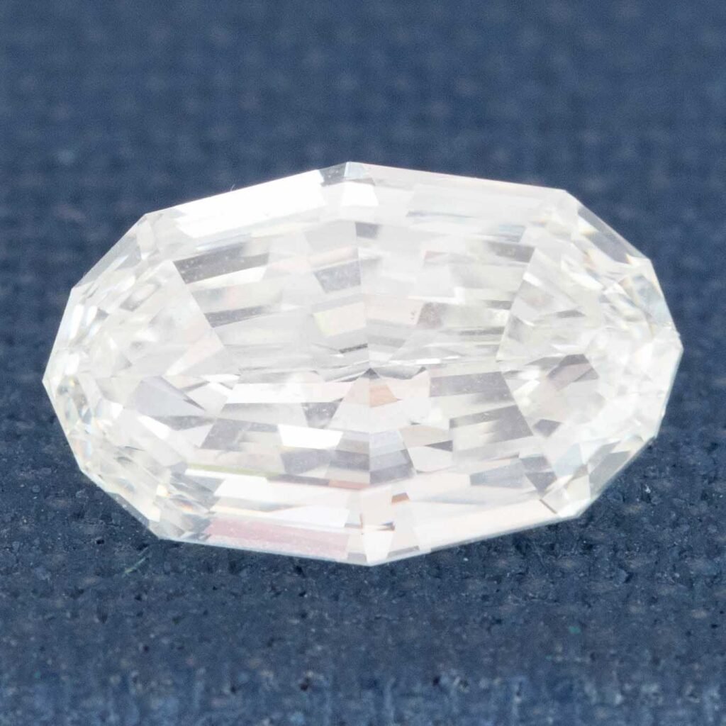 1.50ct Oval Step Cut Diamond, GIA H VS1