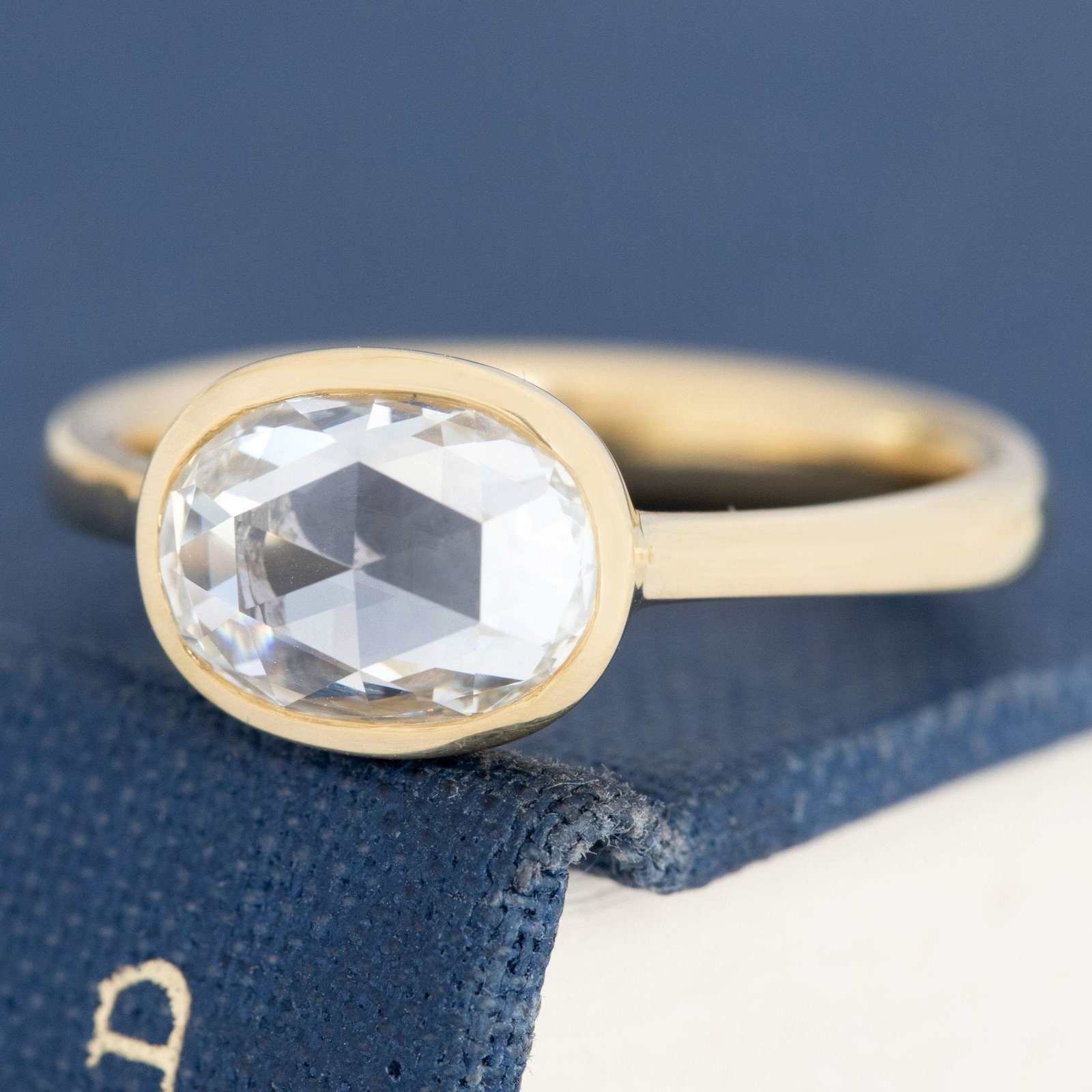 1.51ct Oval Rose Cut Diamond Solitaire, GIA - Image 4