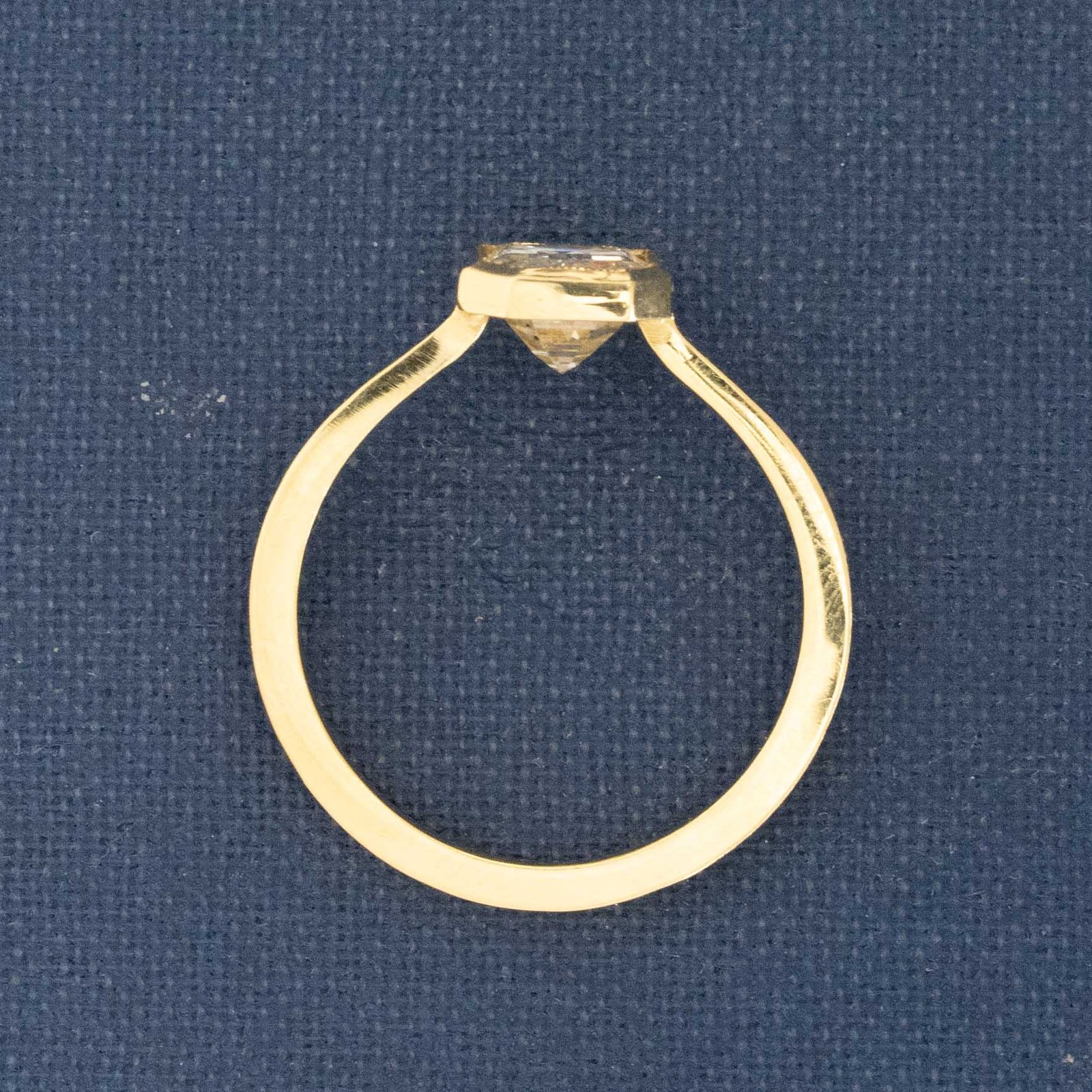 1.52ct Emerald Cut Diamond Bezel Solitaire, GIA - Image 5