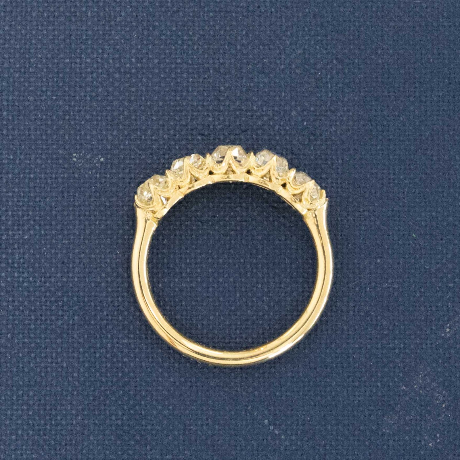 1.52ctw Old Mine Cut Diamond 5-Stone Band - Image 5