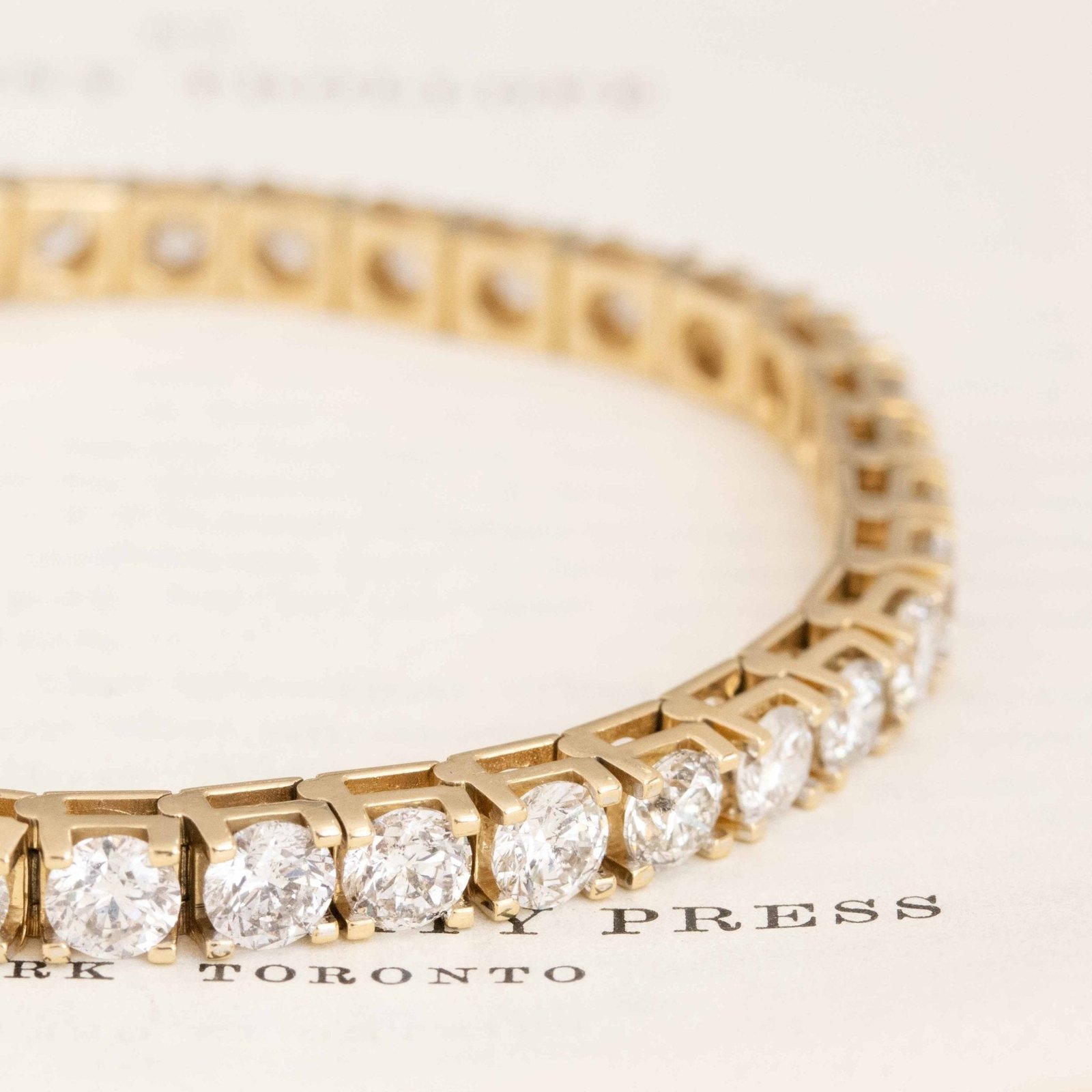 15.80ctw Round Brilliant Cut Diamond Tennis Bracelet - Image 3