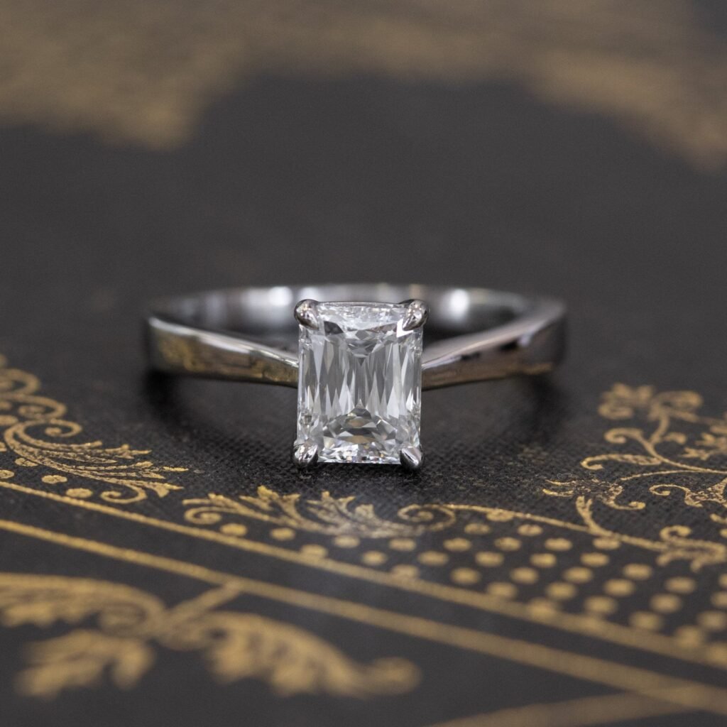 1.60ct Prince Step Cut Diamond Solitaire, GIA