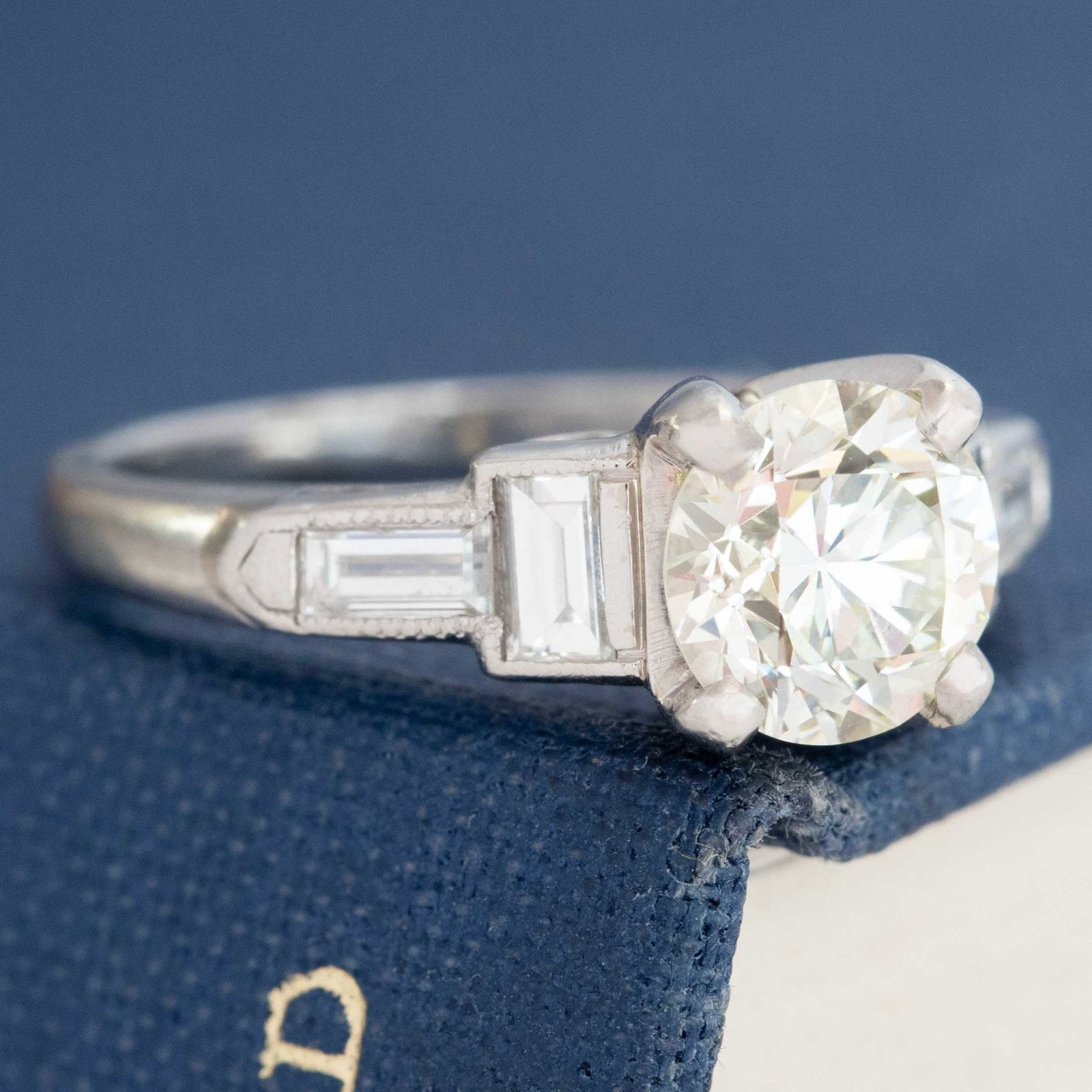 1.65ctw Art Deco Old European Cut Diamond Ring - Image 3