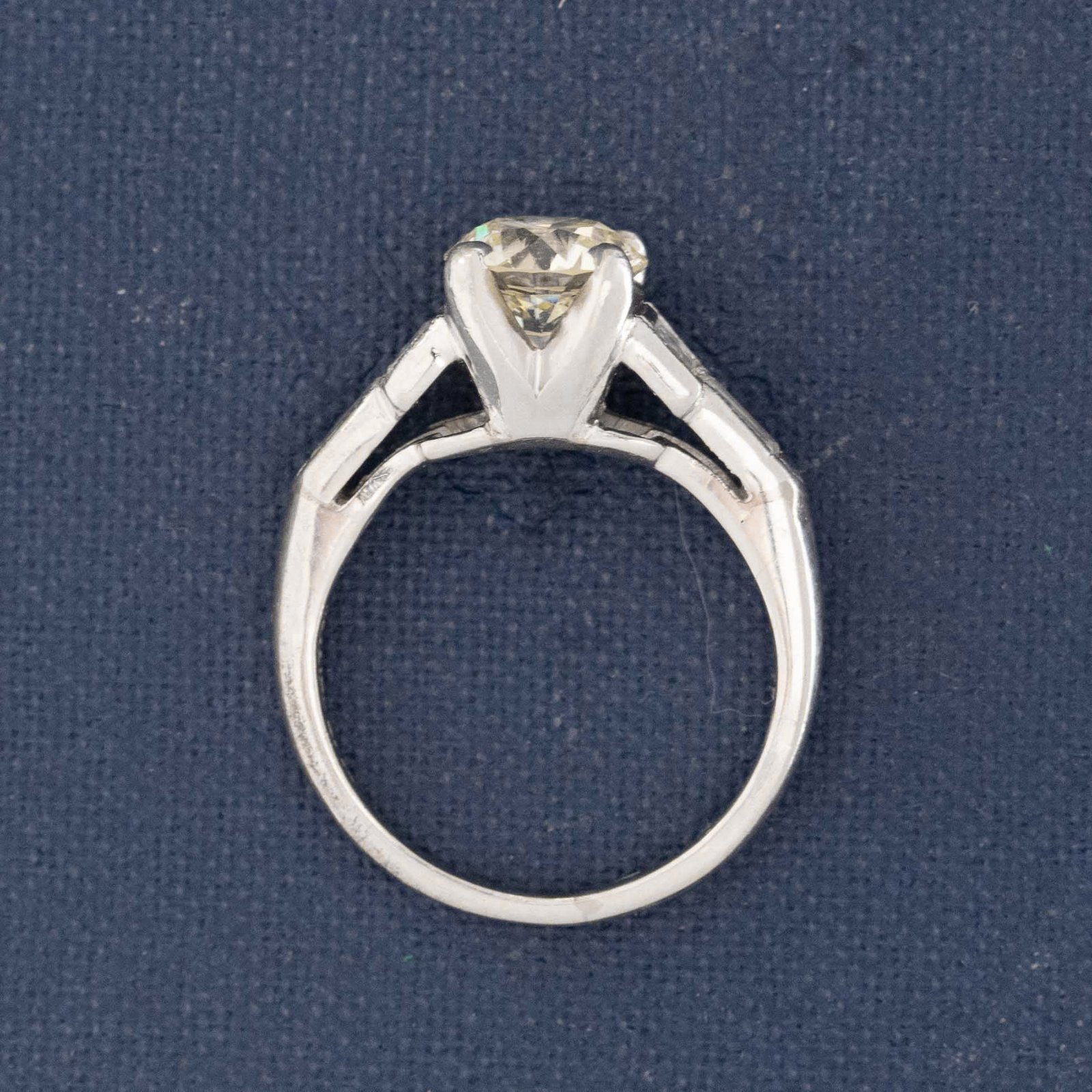 1.65ctw Art Deco Old European Cut Diamond Ring - Image 6