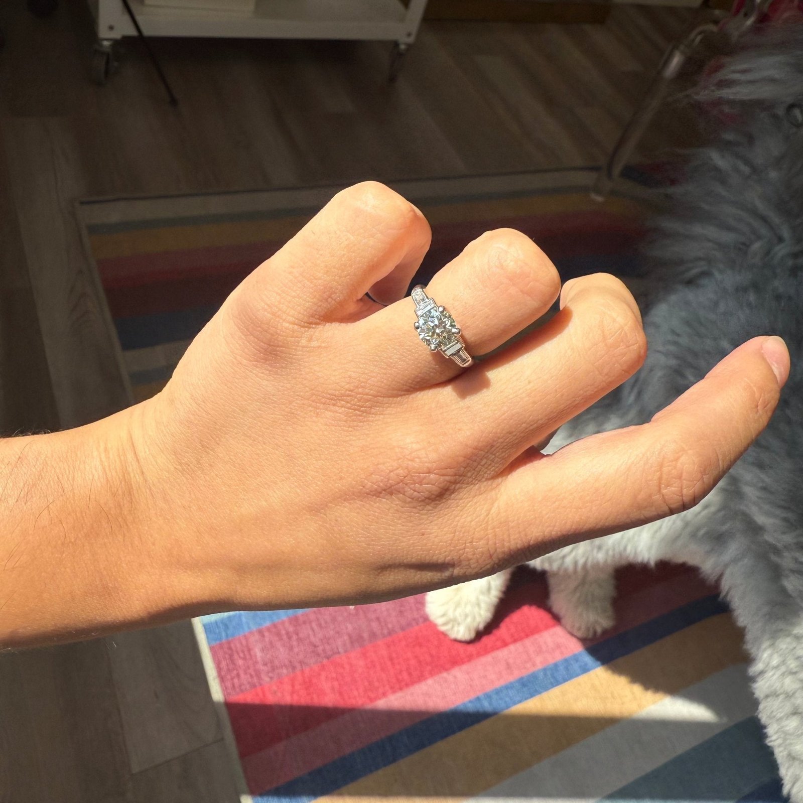 1.65ctw Art Deco Old European Cut Diamond Ring - Image 2