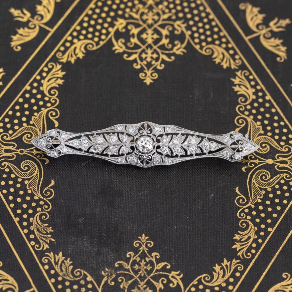 1.67ctw Edwardian Diamond Pin Brooch, by Tiffany & Co.