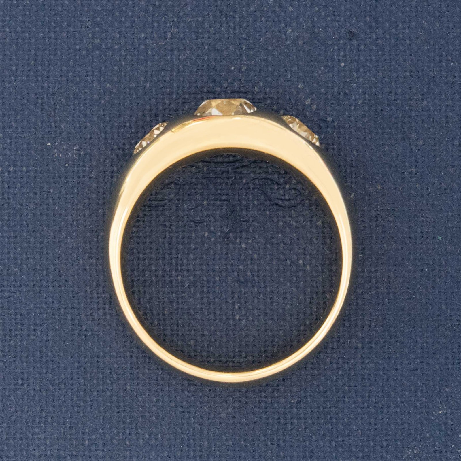 1.70ctw Old Mine & Old European Cut Diamond Three Stone Ring - Image 5