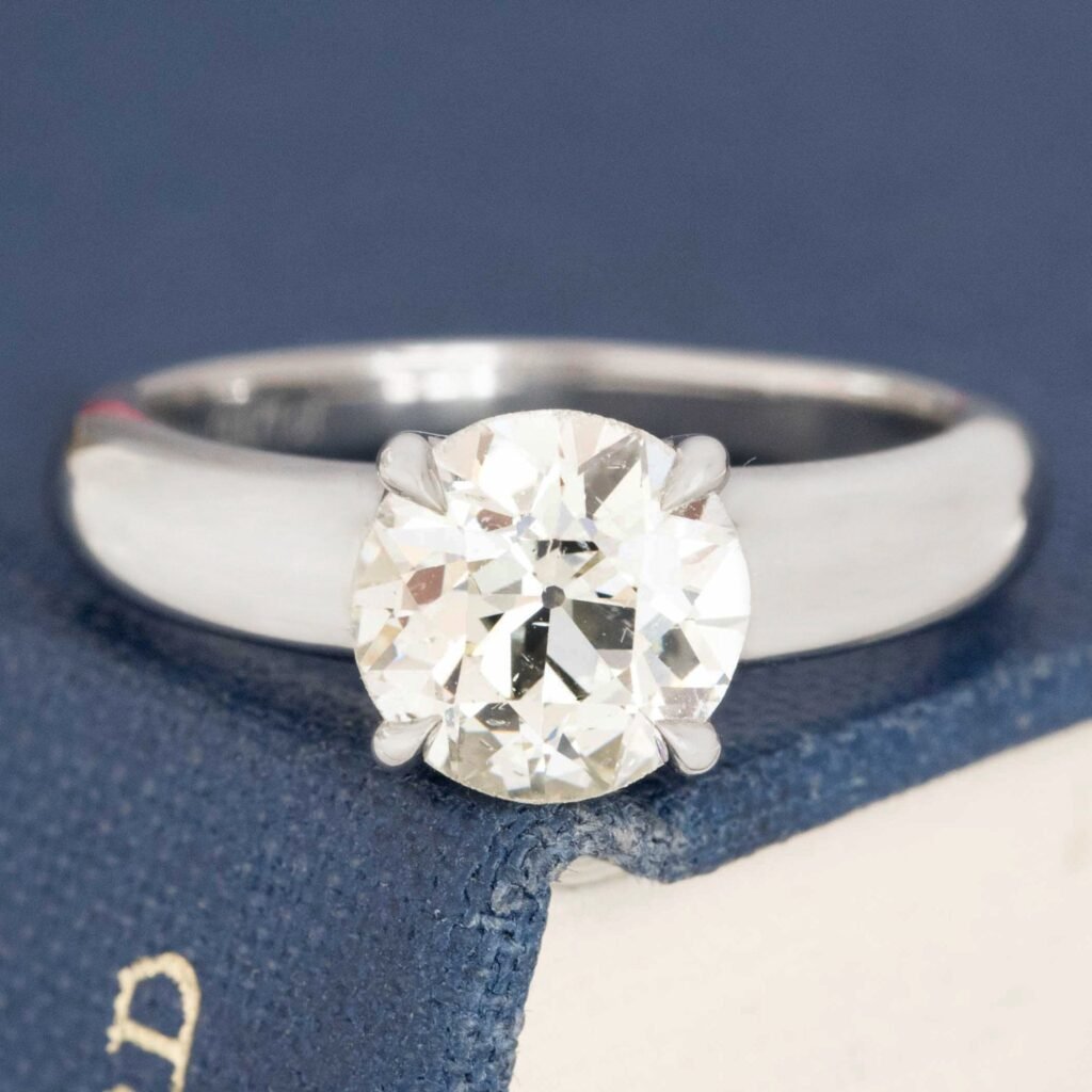 1.71ct Old European Cut Diamond Solitaire, GIA