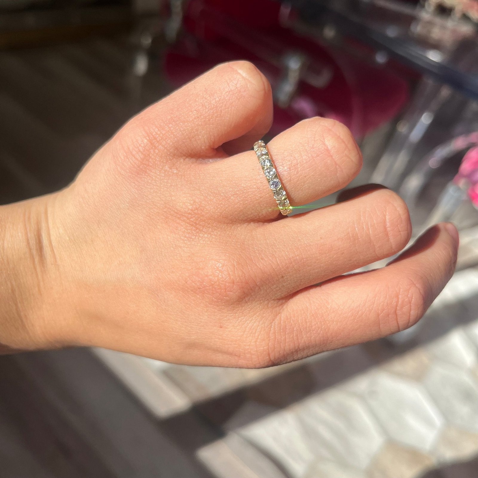 1.75ctw Old European Cut Diamond Eternity Band - Image 2