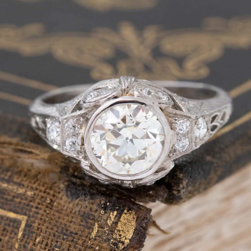 1.79ctw Edwardian Old European Cut Diamond Solitaire