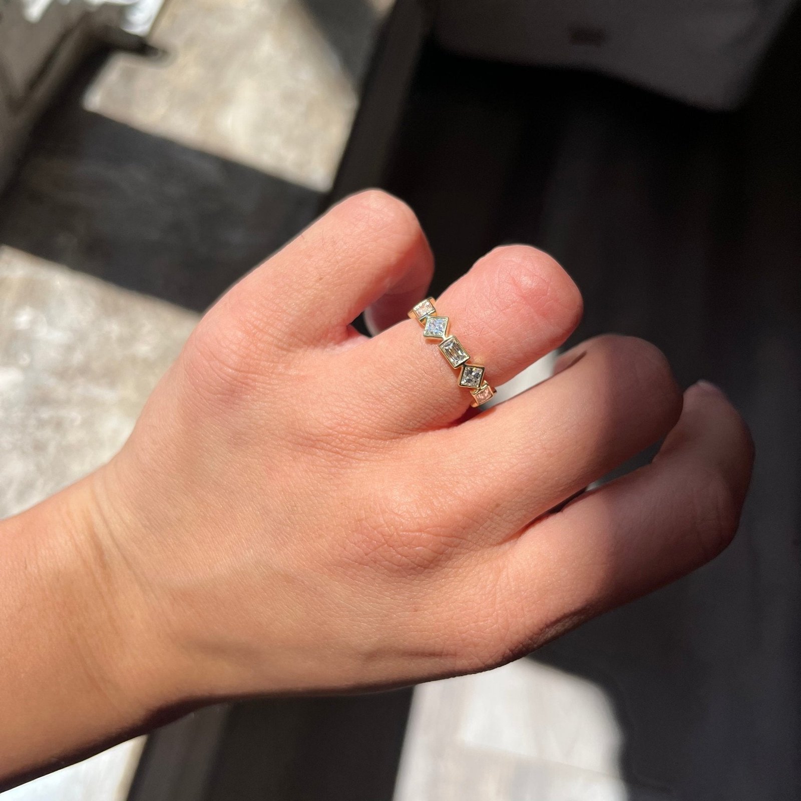 1.81ctw French & Asscher Cut Diamond Eternity Band - Image 2