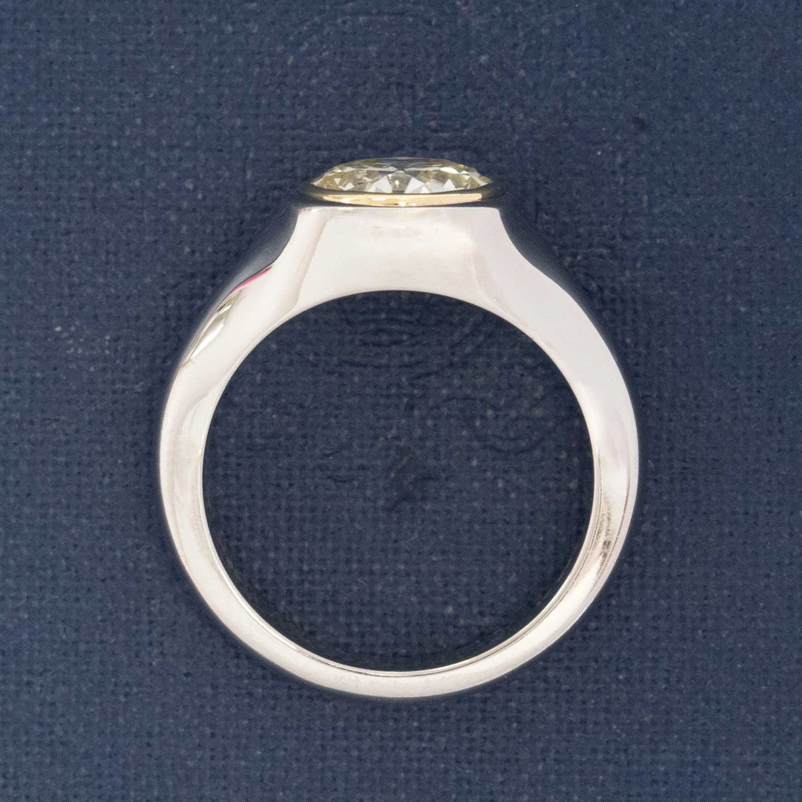 1.83ct Old European Cut Diamond Bezel Ring, GIA - Image 5