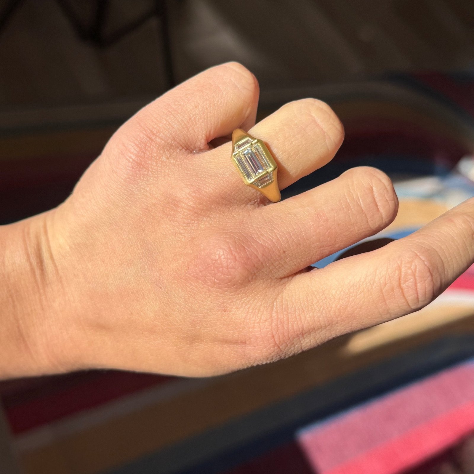 1.91ctw Step Cut Diamond Cluster Ring - Image 2