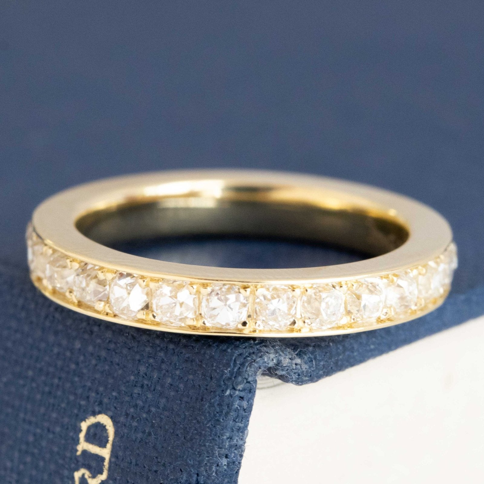 1.97ctw Old Mine Cut Diamond Eternity Band
