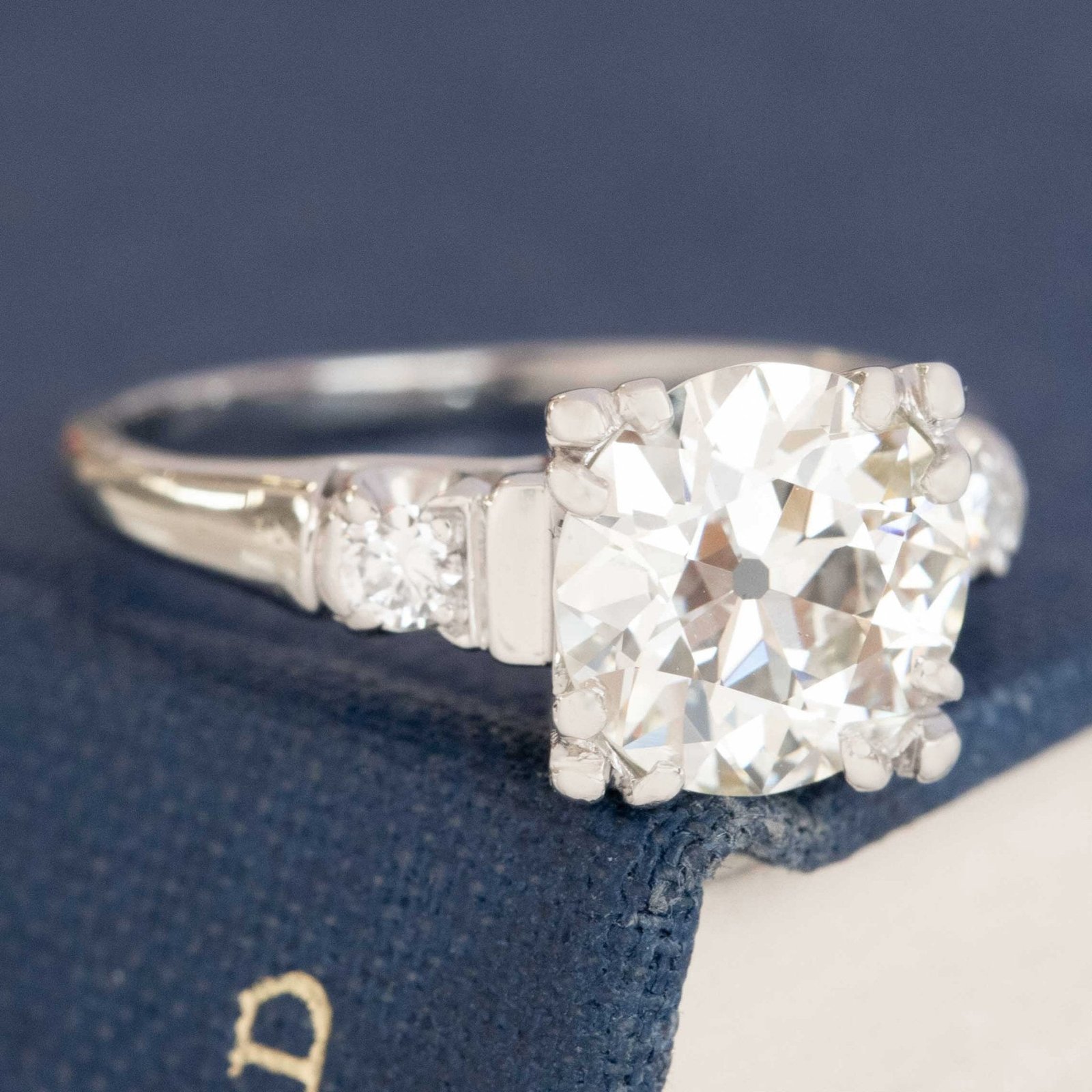 2.02ct Old European Cut Diamond Ring, GIA - Image 3
