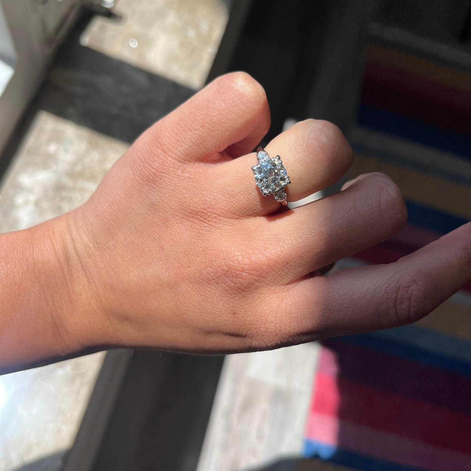2.02ct Old European Cut Diamond Ring, GIA - Image 2